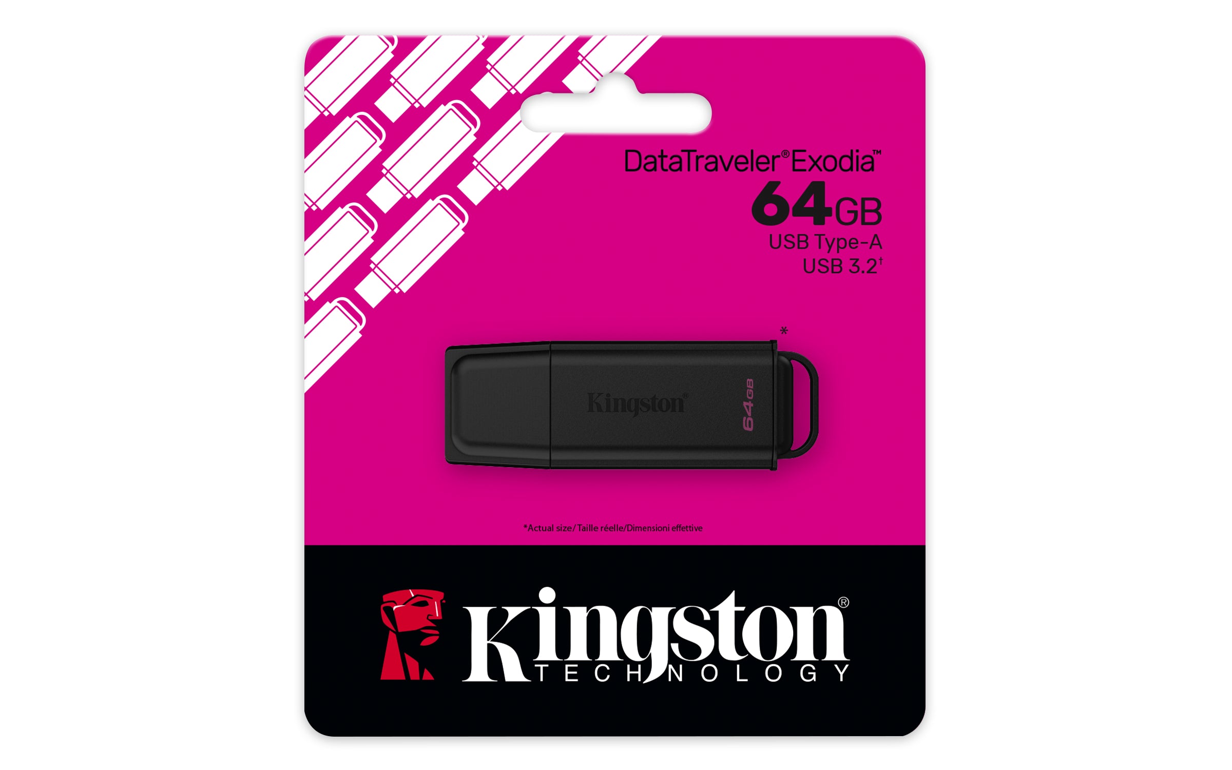 64GB Portable USB 3.2 Gen 1 DataTraveler
