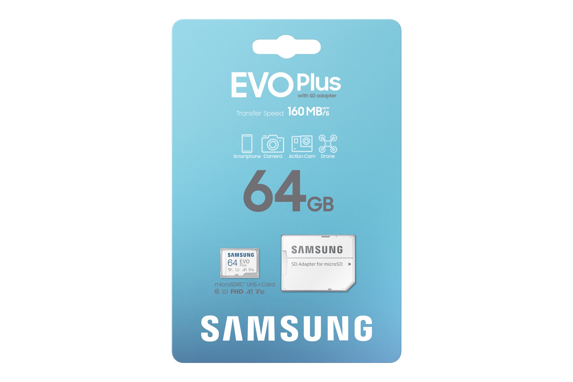 Micro SD EVO PLUS 2023 64GB+SD Adapter
