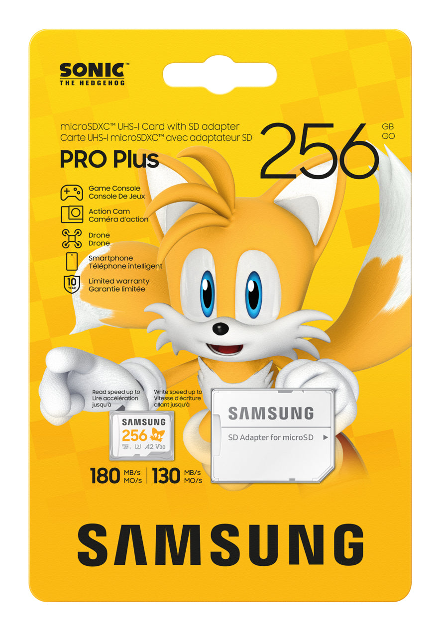 Samsung MB-MD256S MicroSDXC 256 Go Carte Mémoire Flash Classe 10 UHS-I avec Protection Haute Vitesse
