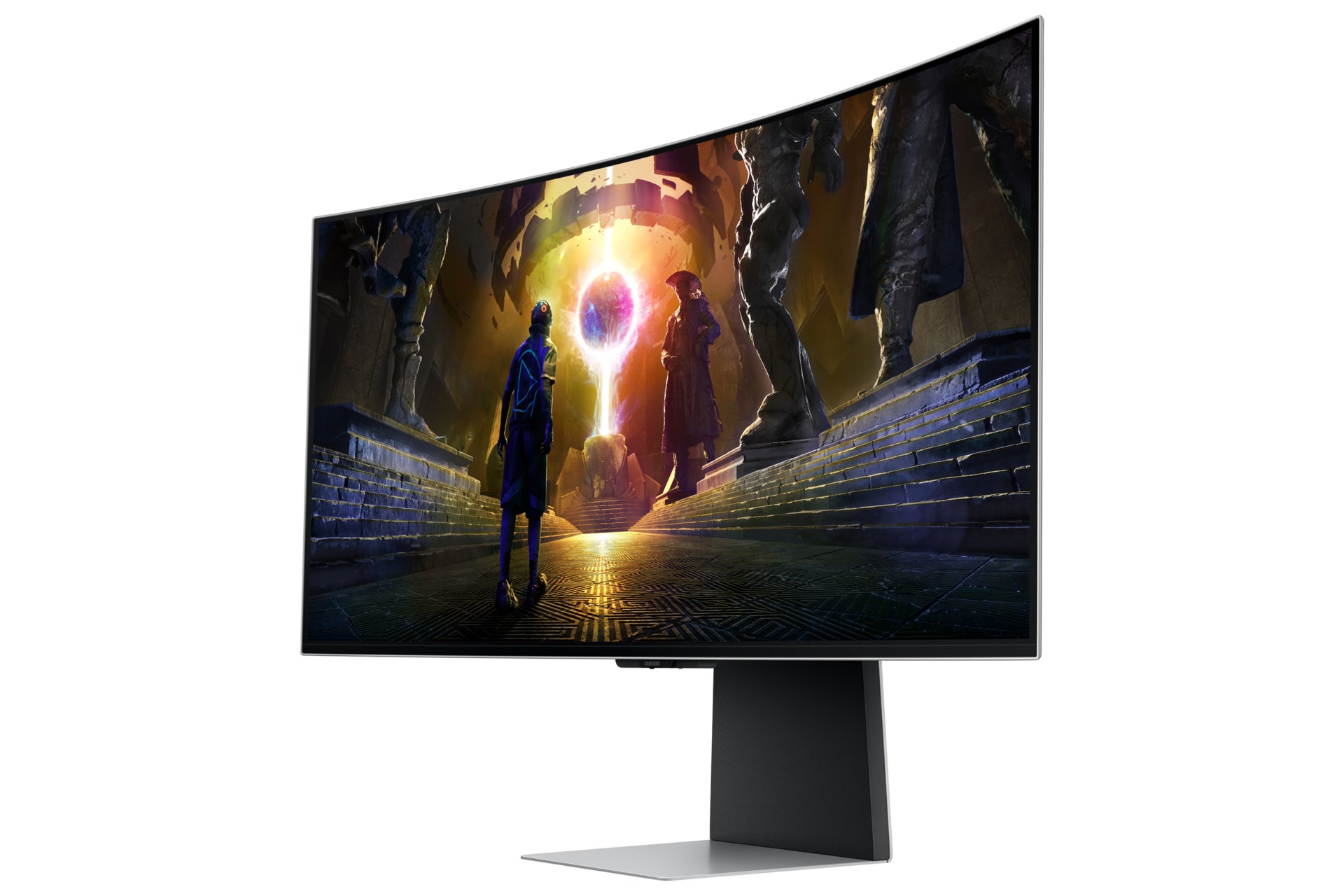 "Samsung G85SD écran plat de PC 86,4 cm (34"") 3440 x 1440 pixels UltraWide Quad HD OLED Argent"