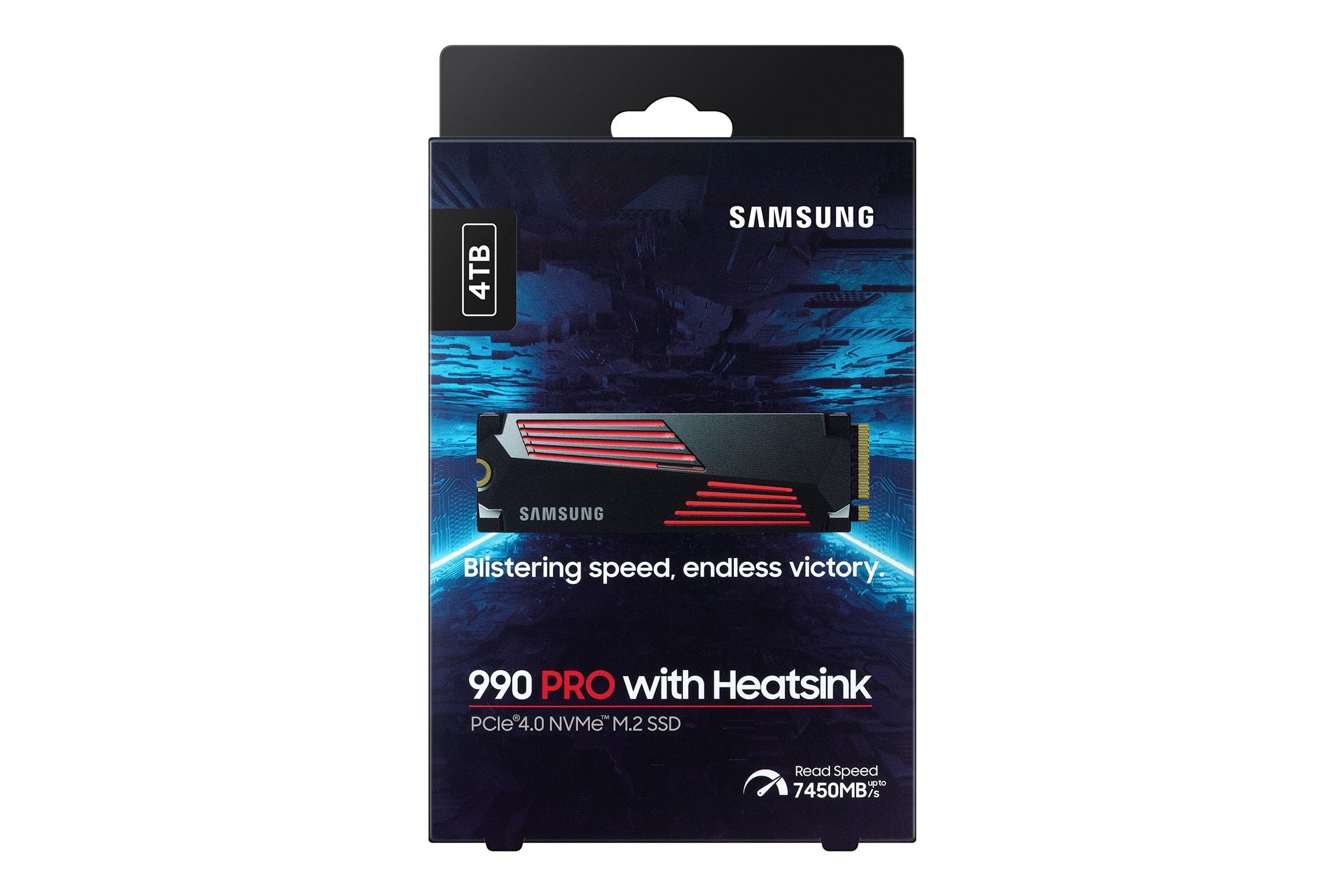 Samsung MZ-V9P4T0CW 4 To 990 Pro M2 SSD 7450 Mo/s Lecture 6900 Mo/s Écriture
