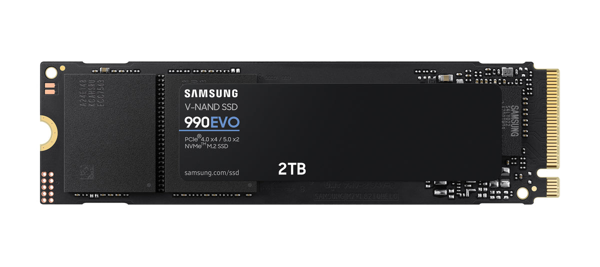 SSD SAMSUNG SERIE 990 EVO M.2 2To 2280 PCIe 4.0 x4 / 5.0 x2 NVMe 2.0 Lecture 500