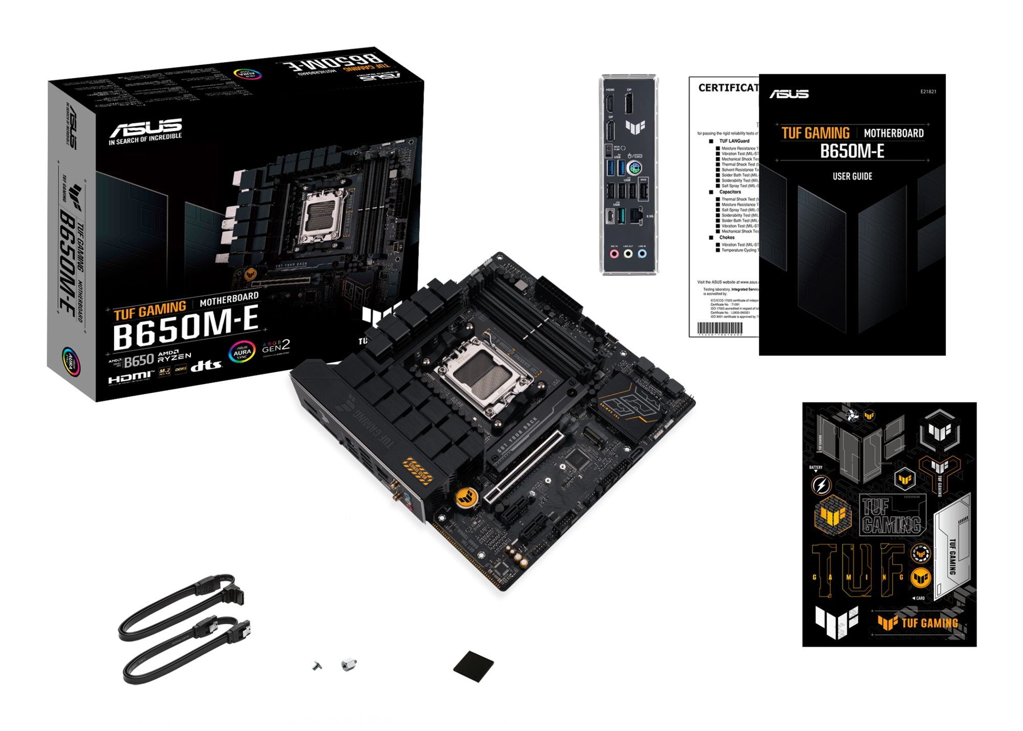 ASUS TUF GAMING B650M-E AM5 4xDDR5 mATX MB 4xSATA 2xM.2