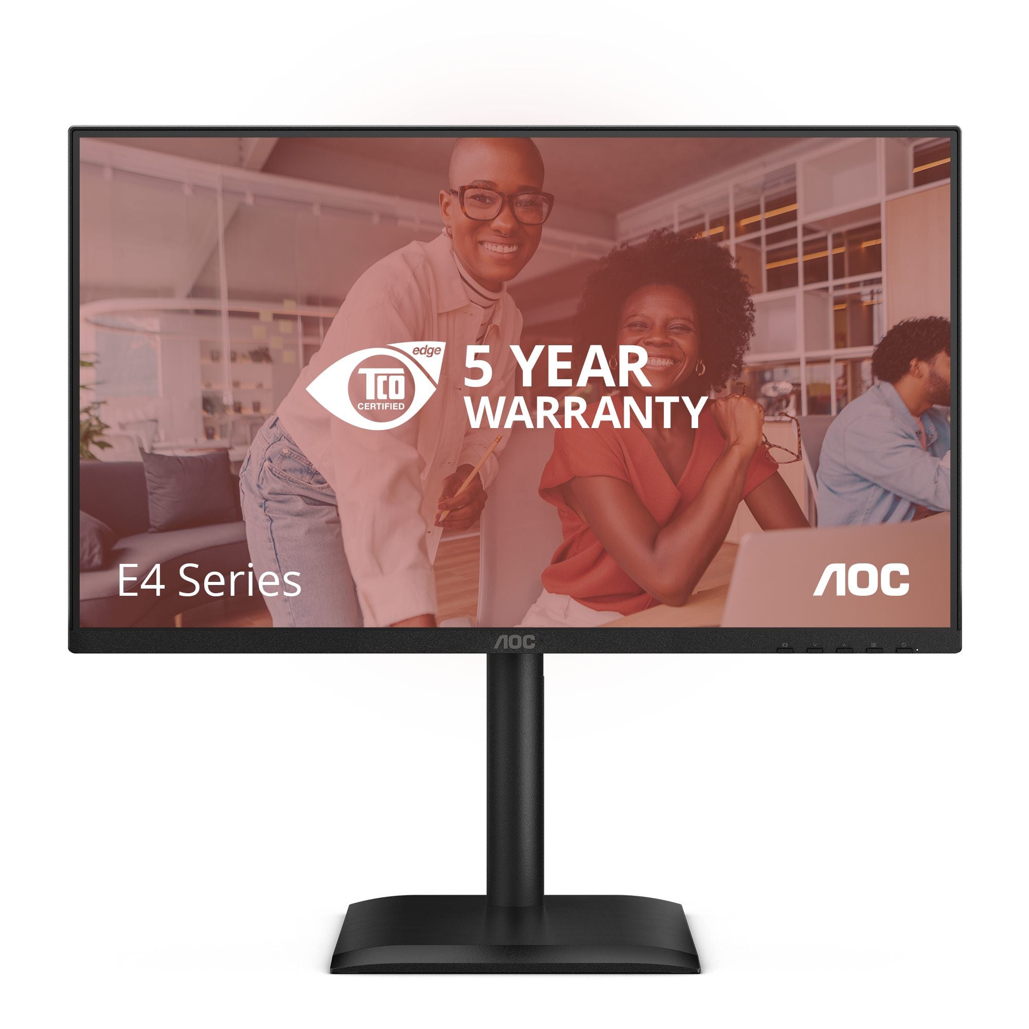 AOC 24E4U - Écran LED - 24"- 1920x 1080 Full HD  @ 120 Hz - IPS - 300 cd/m² - 1500:1 - 4 ms - HDMI, VG DP , HP, HAS garantie 5 ans
