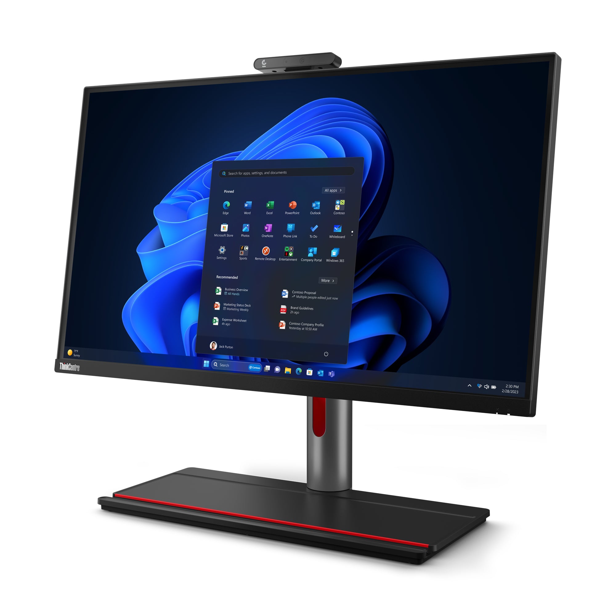 "Lenovo ThinkCentre M90a Pro Gen 4 Intel® Core™ i7 i7-13700 68,6 cm (27"") 2560 x 1440 pixels PC All-in-One 16 Go DDR5-SDRAM 512 Go SSD NVIDIA GeForce RTX 4050 Wi"