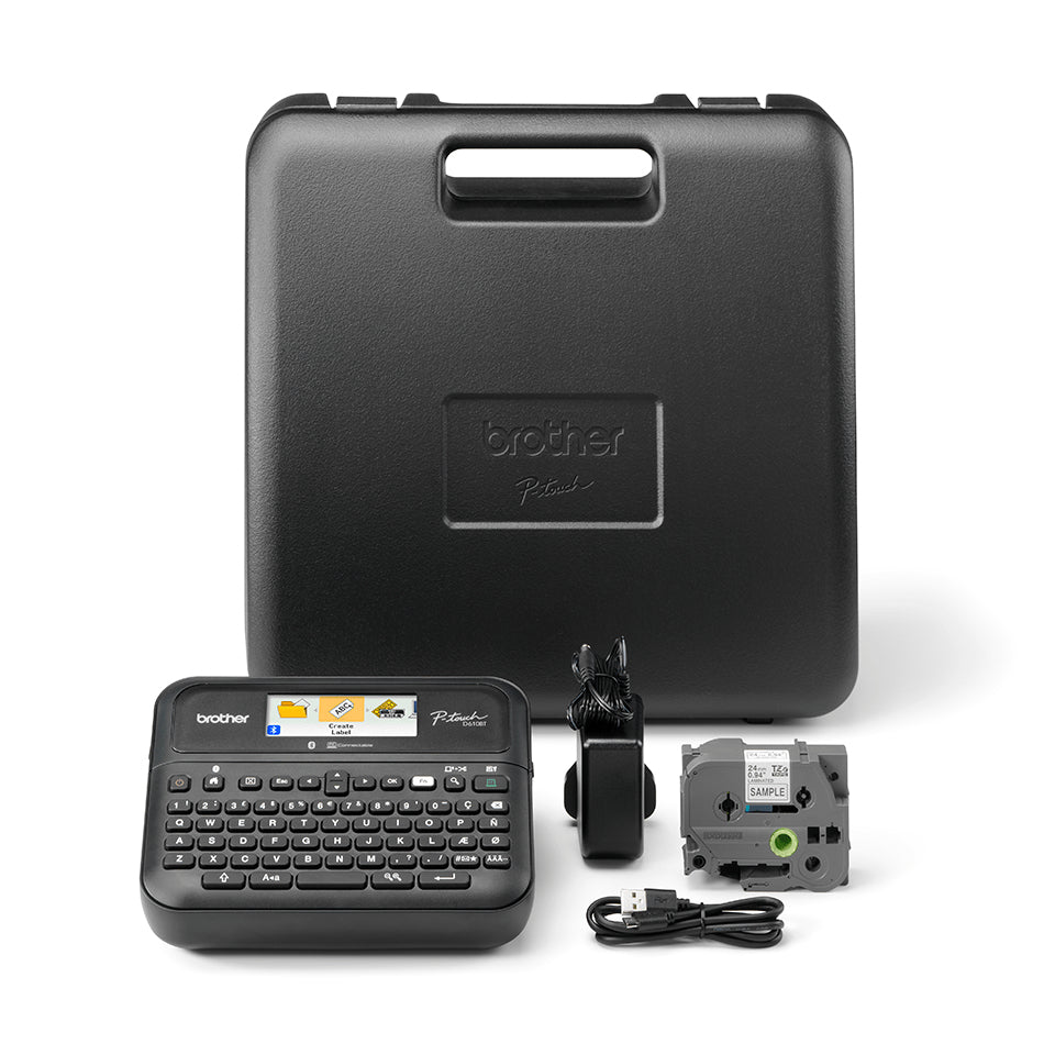 Brother PT-D610BTVP imprimante pour étiquettes Transfert thermique 180 x 360 DPI 30 mm/sec Avec fil &sans fil TZe Bluetooth