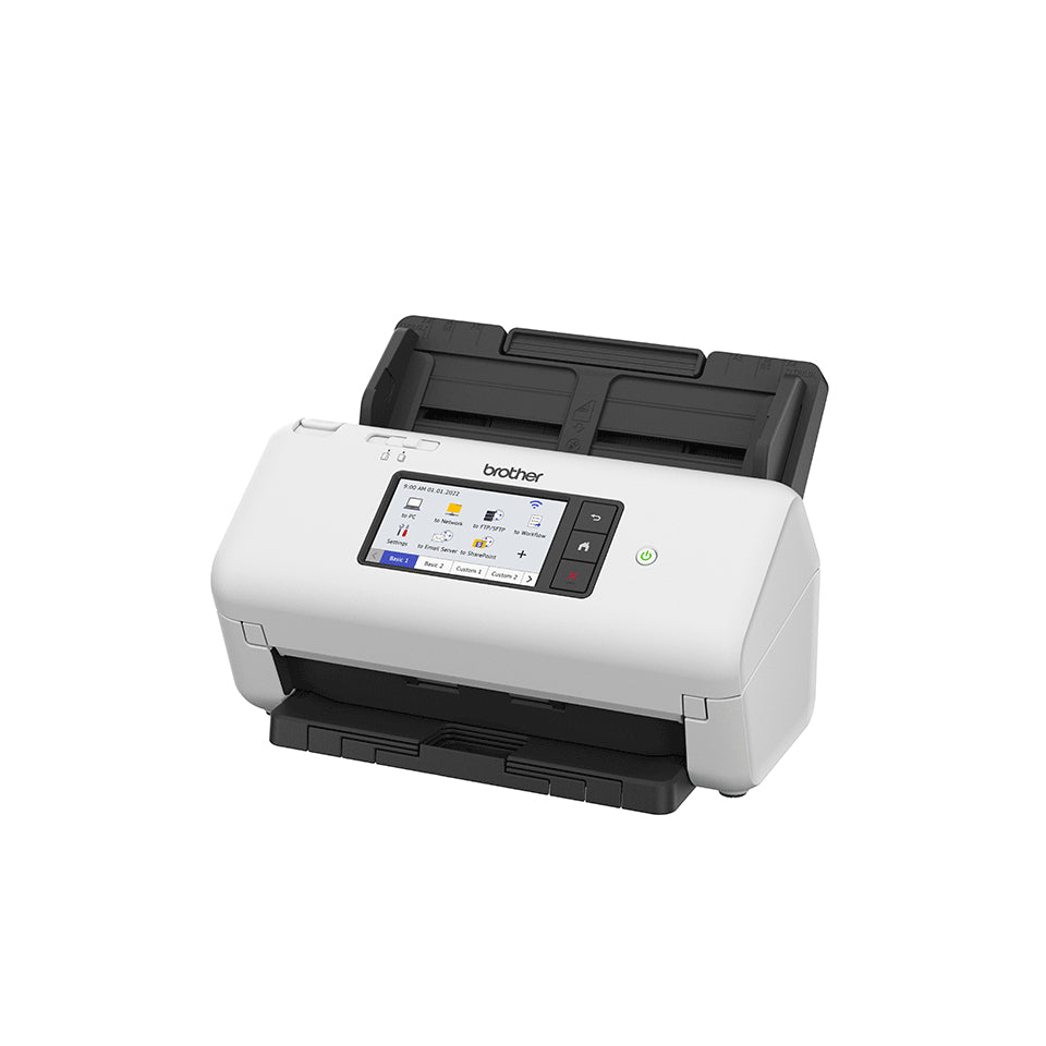 Brother ADS-4700W Chargeur automatique de documents + Scanner a feuille 600 x 600 DPI A4 Noir, Blanc