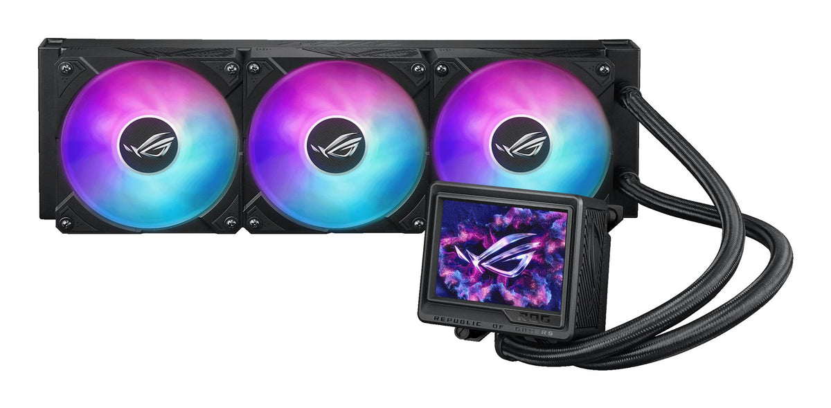 ASUS ROG Ryujin III 360 ARGB Extreme all-in-one liquid CPU cooler with Aseteks Emma Gen8 V2 pump