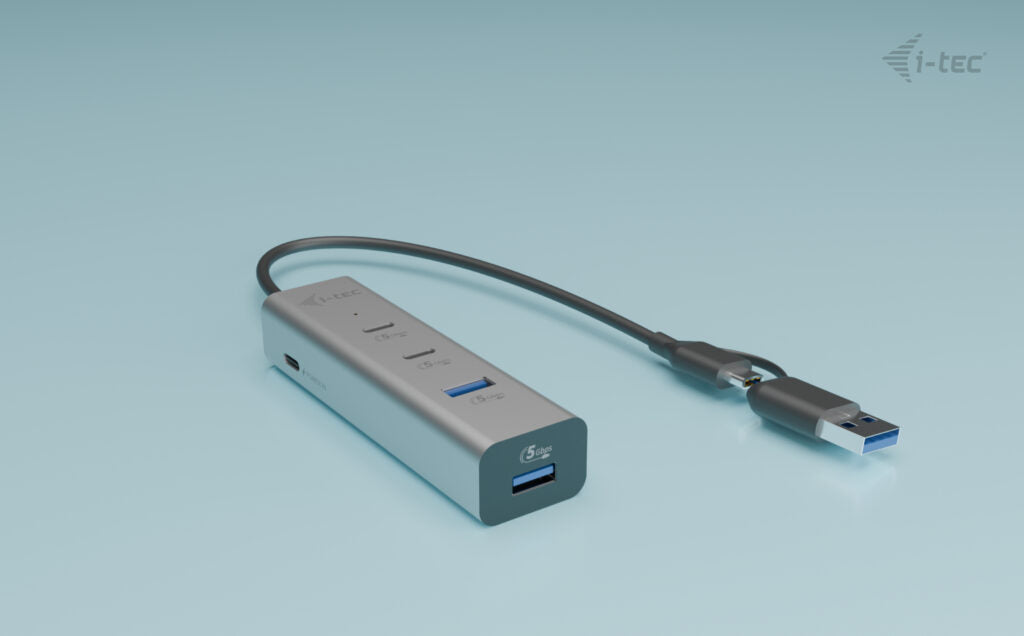 I-TEC Universal Charging Metal HUB 2x USB-C 3.2 Gen.1 + 2x USB-A 3.2 Gen.1 1x USB-C PD 85W
