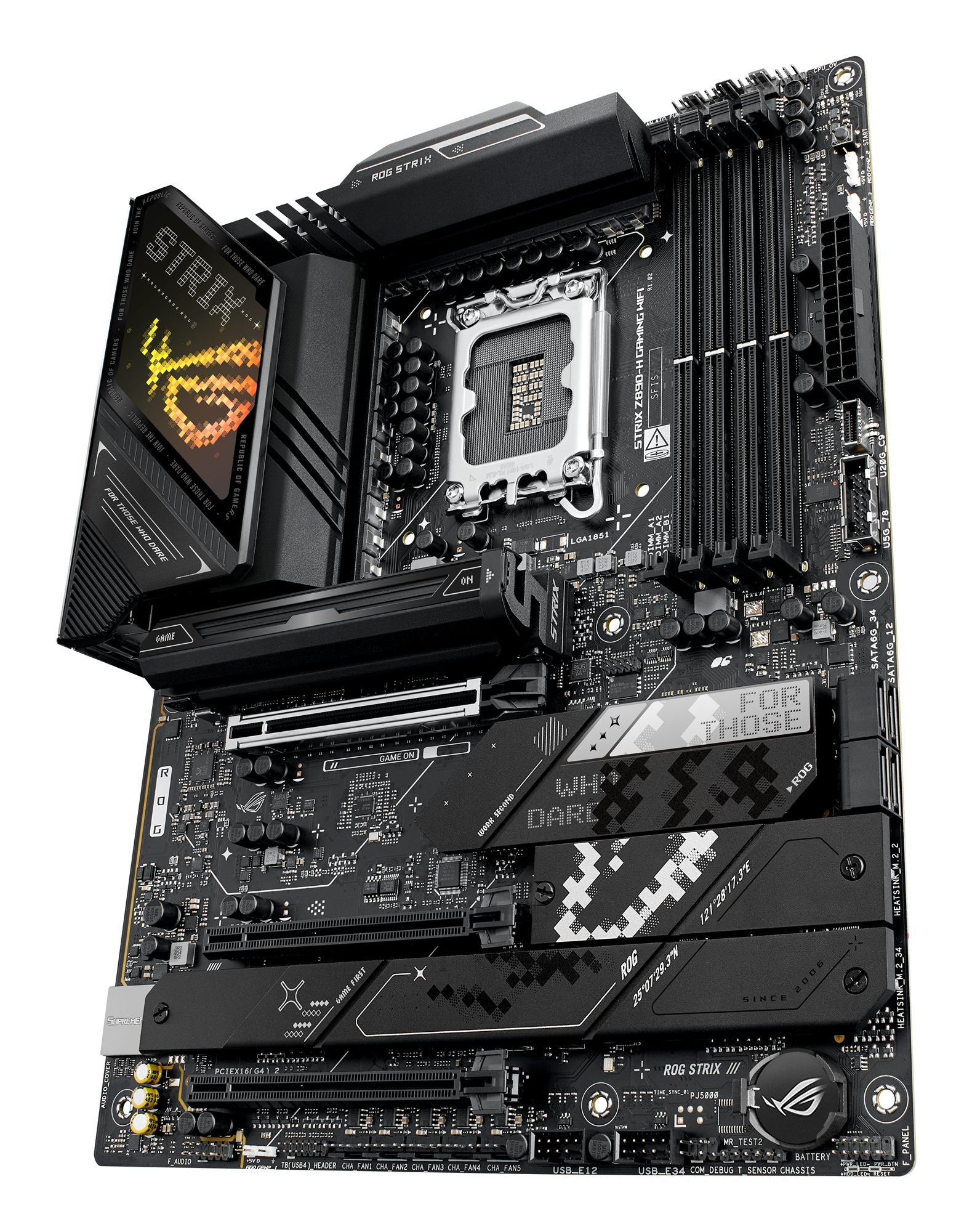 ASUS ROG STRIX Z890-H GAMING WIFI LGA 1851 DDR5 ATX motherboard 1xHDMI 1xDP 4xM.2 4xSATA