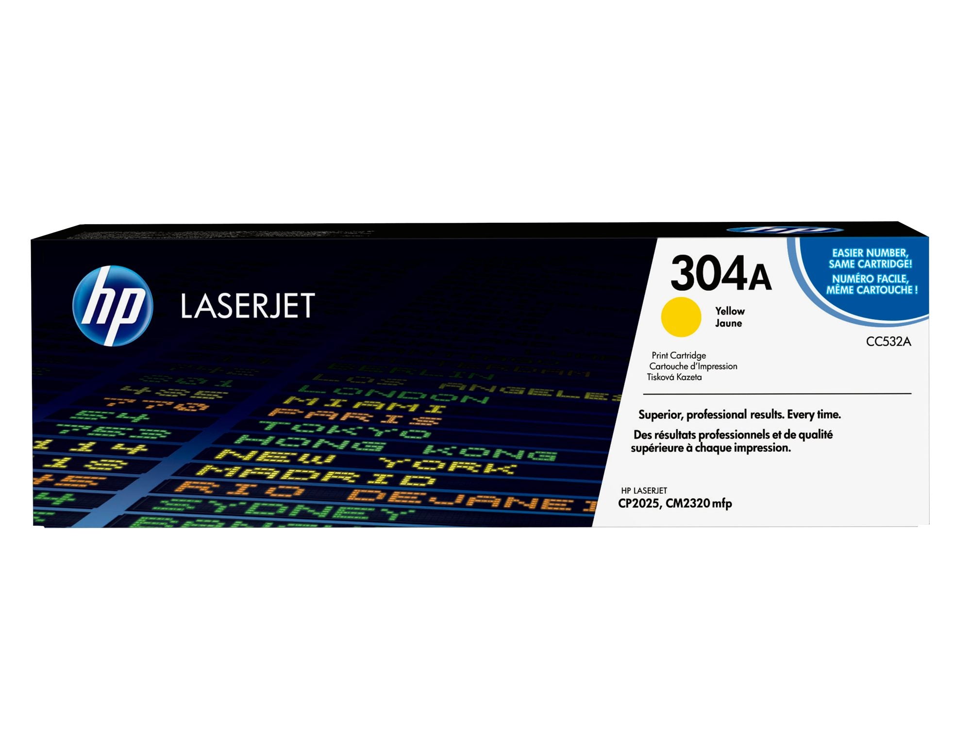 HP 304A original Colour LaserJet Toner cartridge C532A yellow standard capacity 2.800 pages 1-pack ColorSphere