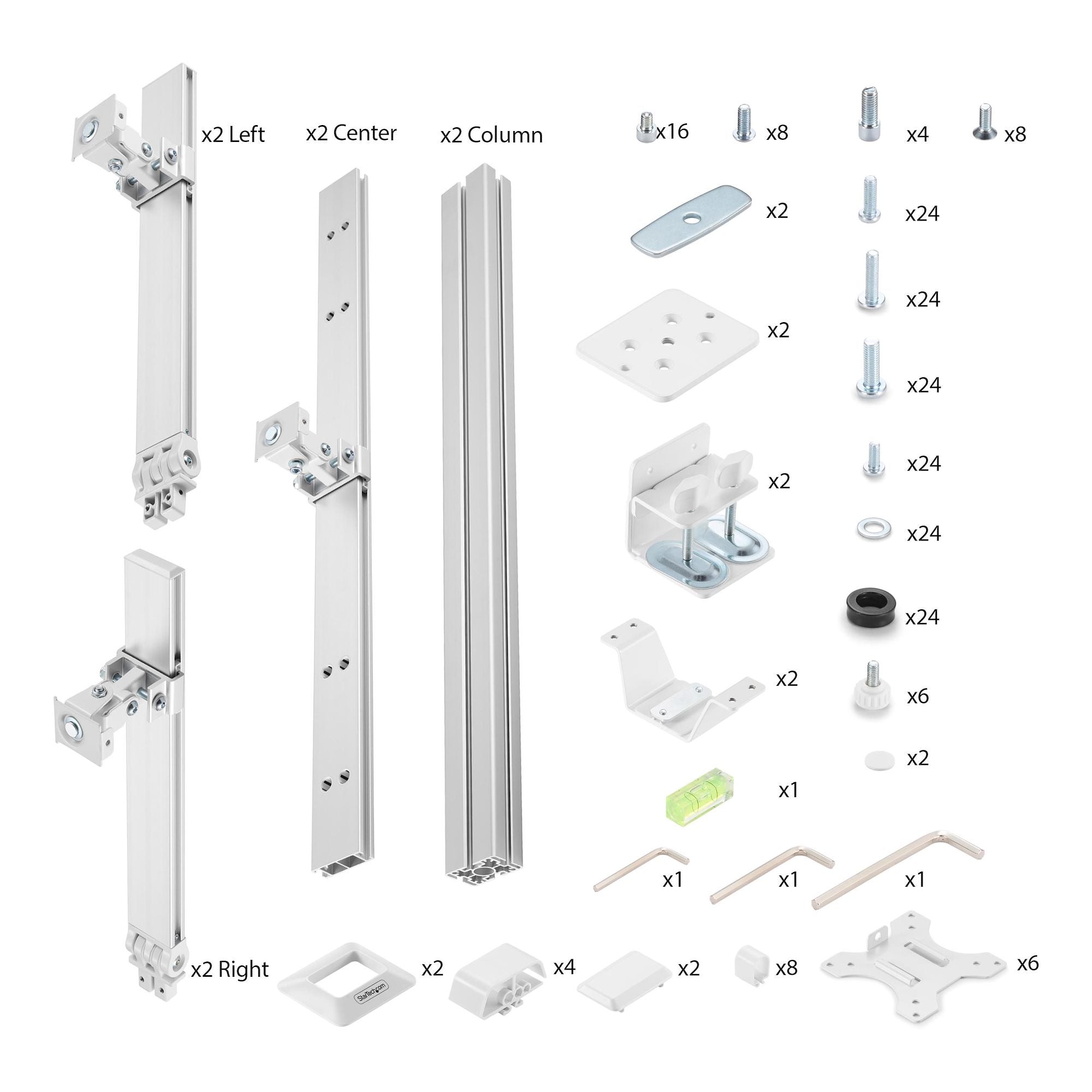 Six-Monitor Desk Mount Max 32"/17.6lb