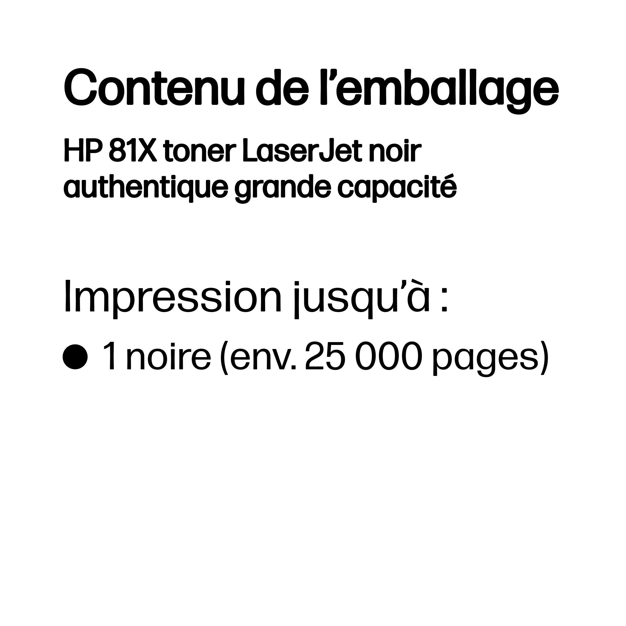 HP 81X original Toner cartridge CF281X black high capacity 25.000 pages 1-pack
