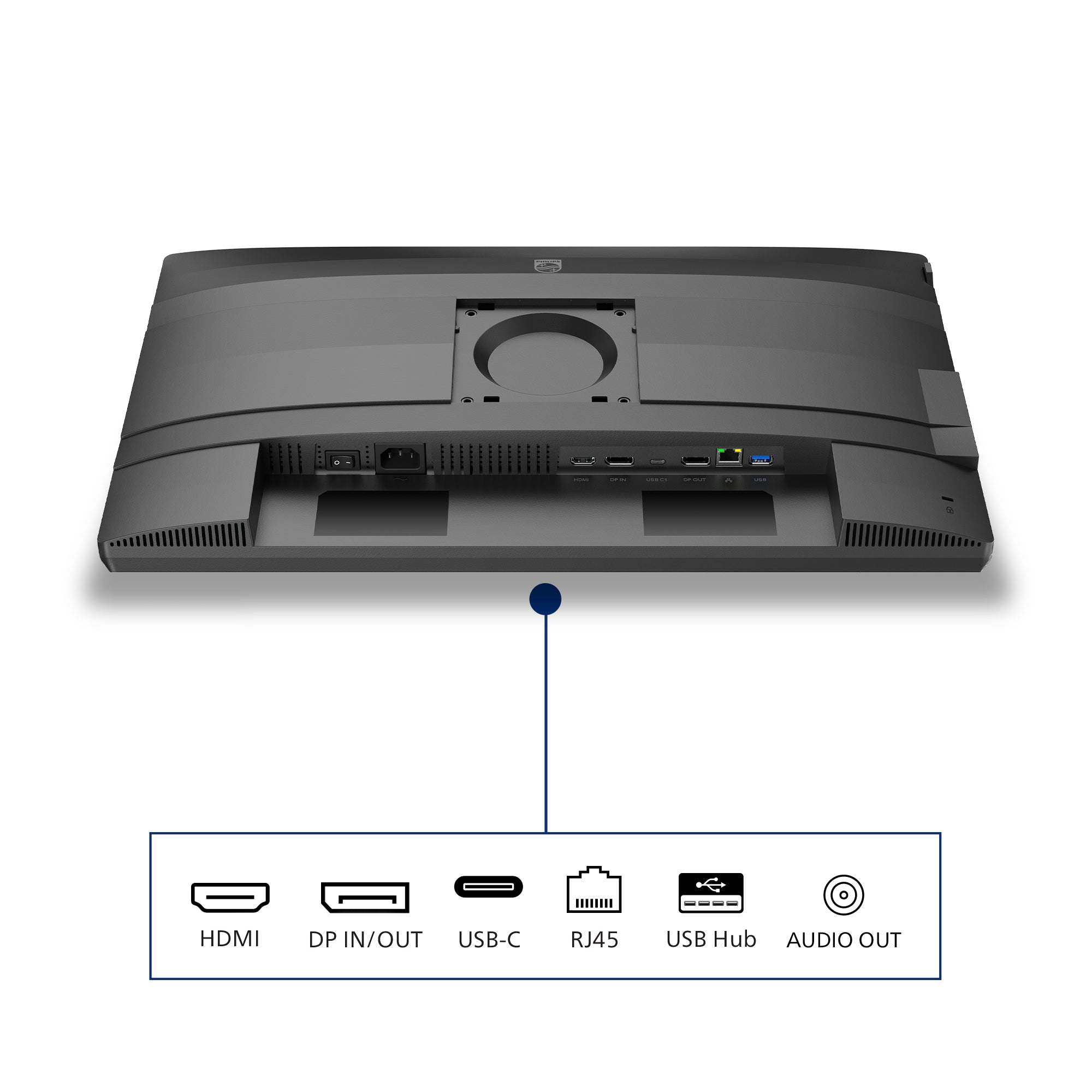 PHILIPS 24B2U4301/00 23.8inch 1920x1080 HDMI DP DaisyChain USB USB-C RJ-45