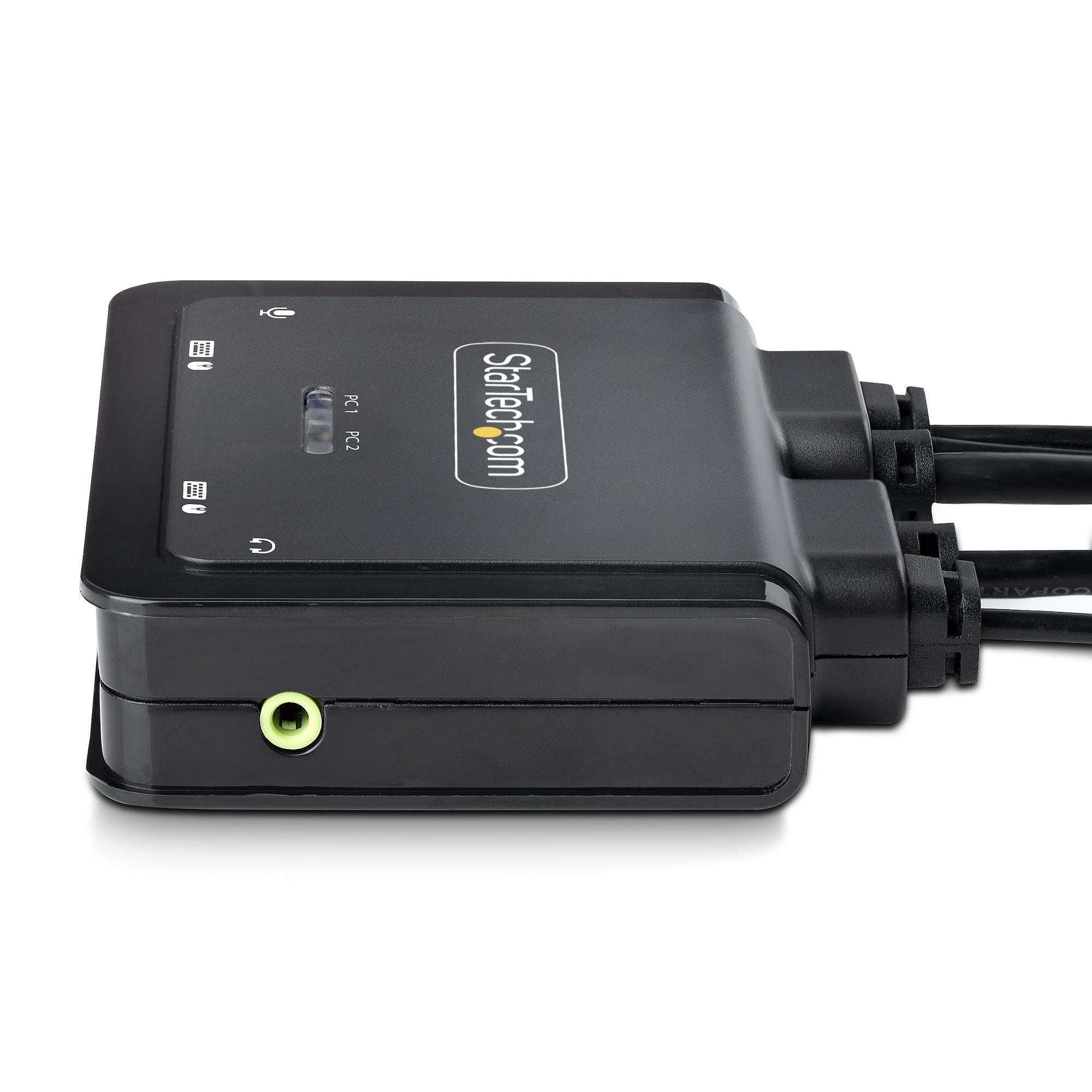 2-Port Hybrid Cable KVM Switch 4K DP