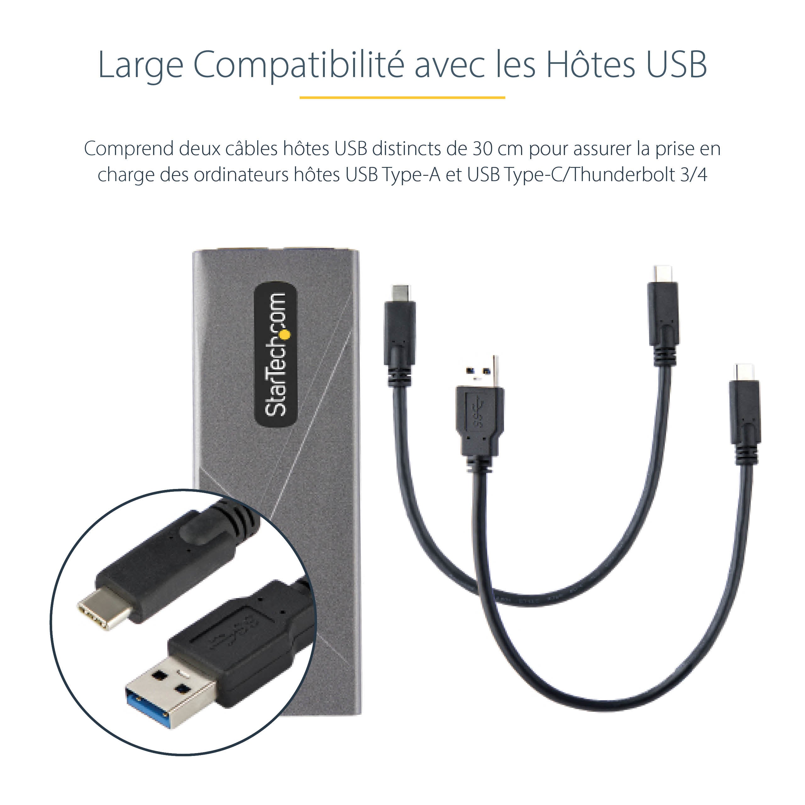 M.2 PCIe NVMe/M.2 SATA SSD USB Enclosure