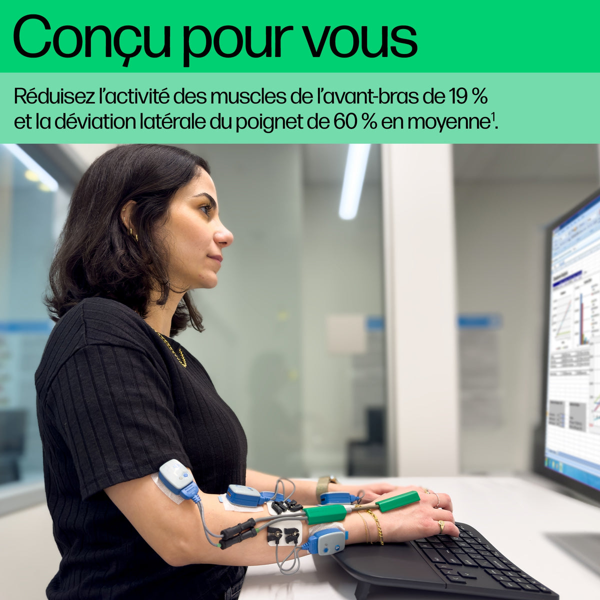 HP 960 BLK Ergonomic WL KBD EMEA-INTL EN