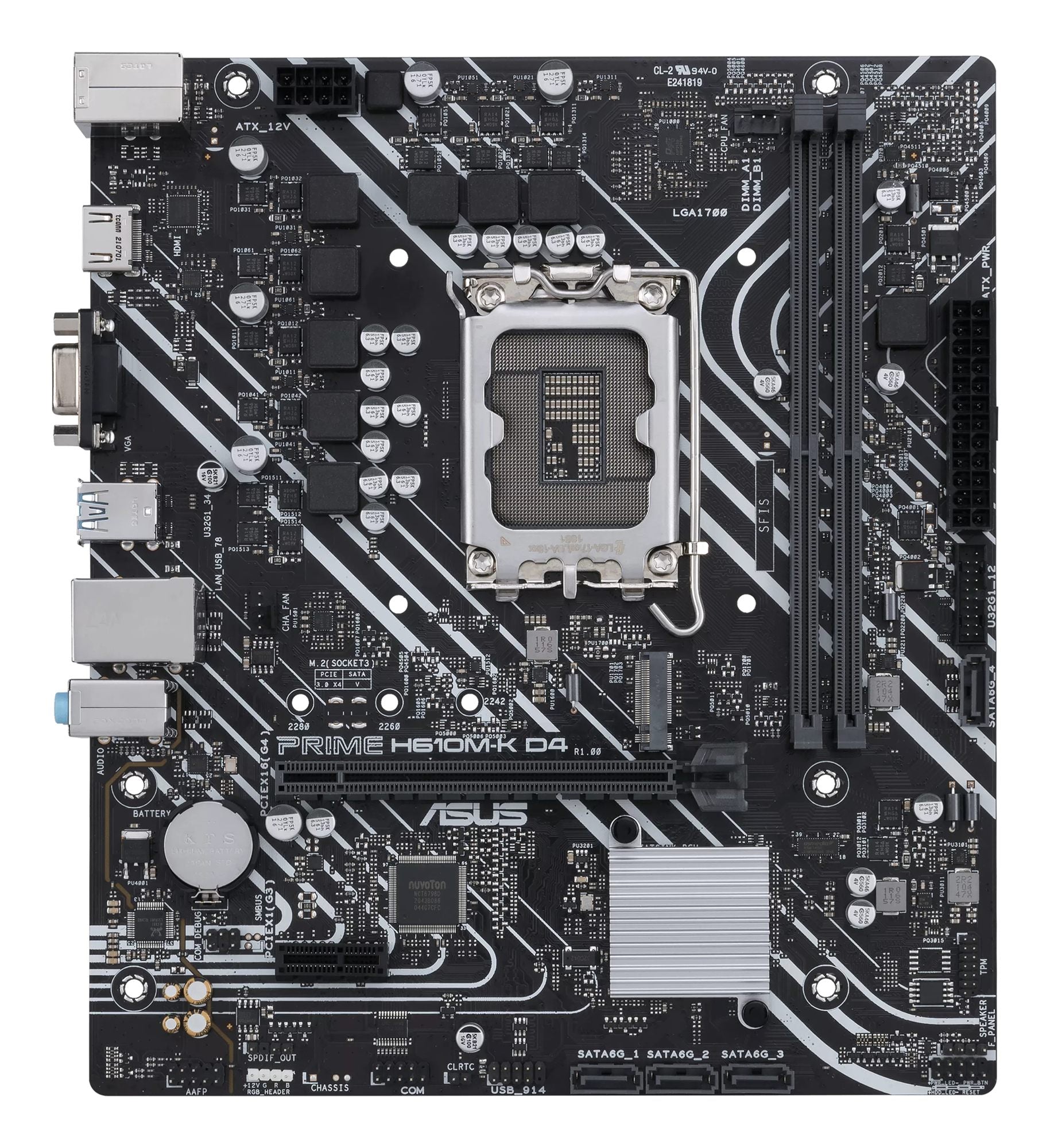 ASUS PRIME H610M-K D4 LGA1700 DDR4 mATX MB