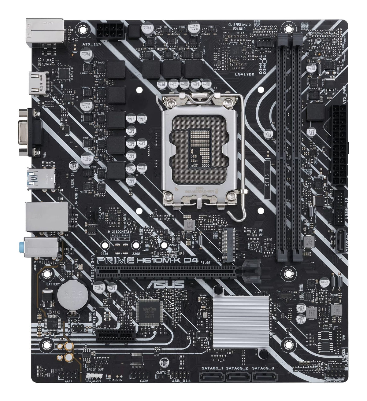 ASUS PRIME H610M-K D4 LGA1700 DDR4 mATX MB