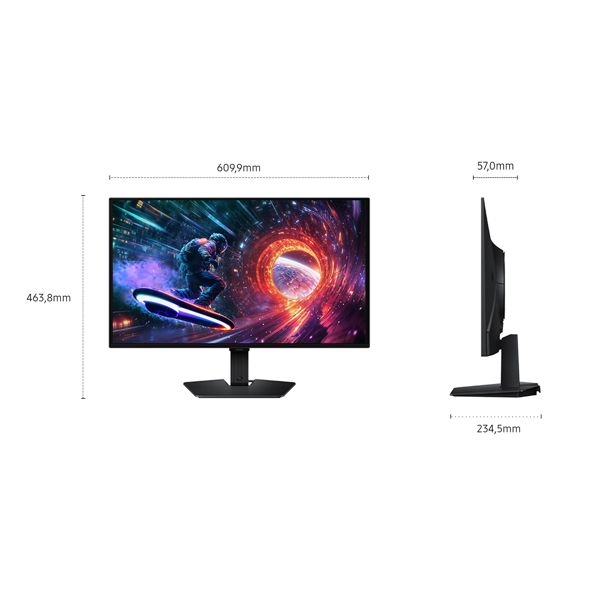 "Samsung G50F écran plat de PC 68,6 cm (27"") 2560 x 1440 pixels Quad HD OLED Noir"