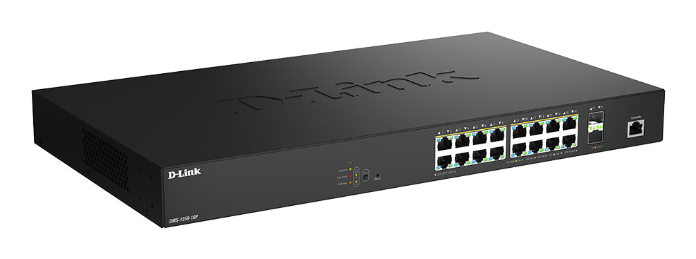 D-LINK 16 Ports 2.5Gbps PoE9 0W+ 2 Ports 10G SFP+ Smart Managed Switch