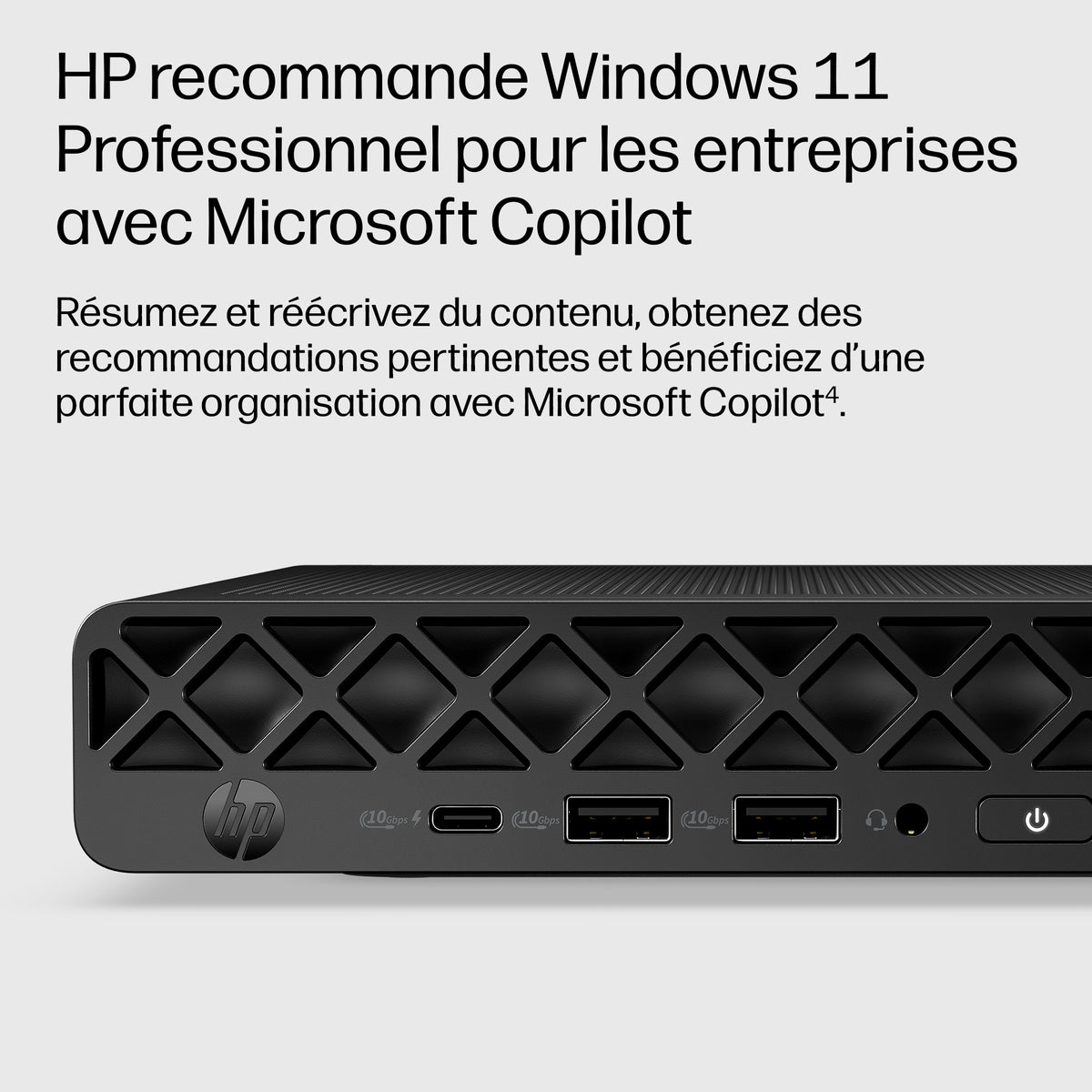 HP EliteDesk 8 Mini G2i AI Intel Core Ultra 7 356H 32Go DDR5 1To SSD W11P NG PRM 1-1-1 Wty be+BT