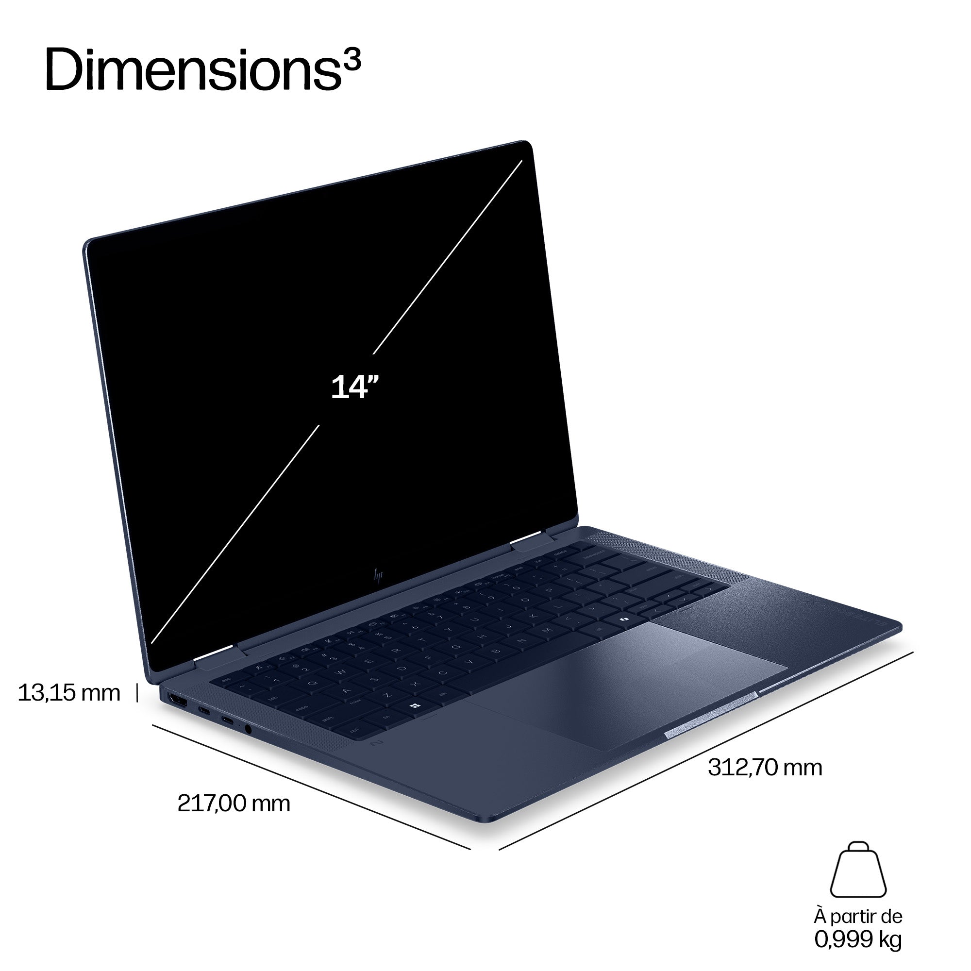 HP EliteBook X G2i AI Intel Core Ultra X7 358H 14p WUXGA 64Go LPDDR5X 1To SSD be+BT LTE 5G 3C Batt FPS UMA W11P NG PRM 1yr Wrty