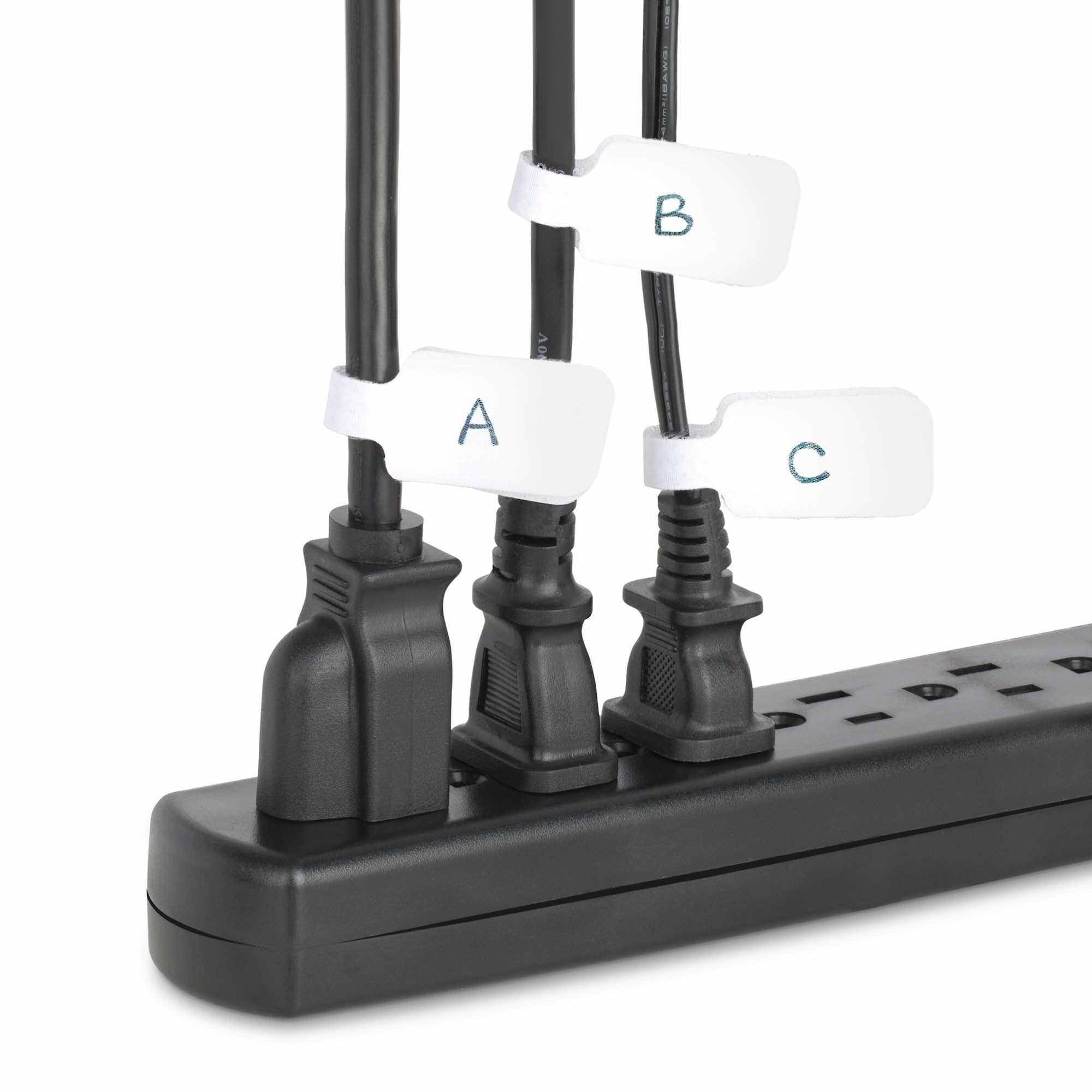 Cable Labels 100 Pack Hook-and-Loop