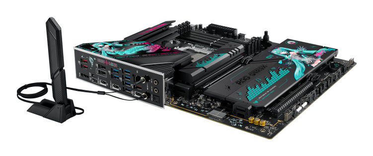 ASUS ROG Strix X870E-H Gaming WiFi 7 Hatsune Miku Edition AMD DDR5 ATX motherboard 1xHDMI 4xM.2 4xSATA