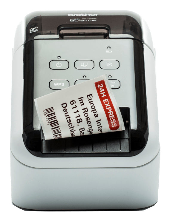 Brother QL-810W imprimante pour étiquettes Thermique directe Couleur 300 x 600 DPI 176 mm/sec Avec fil &sans fil DK Wifi