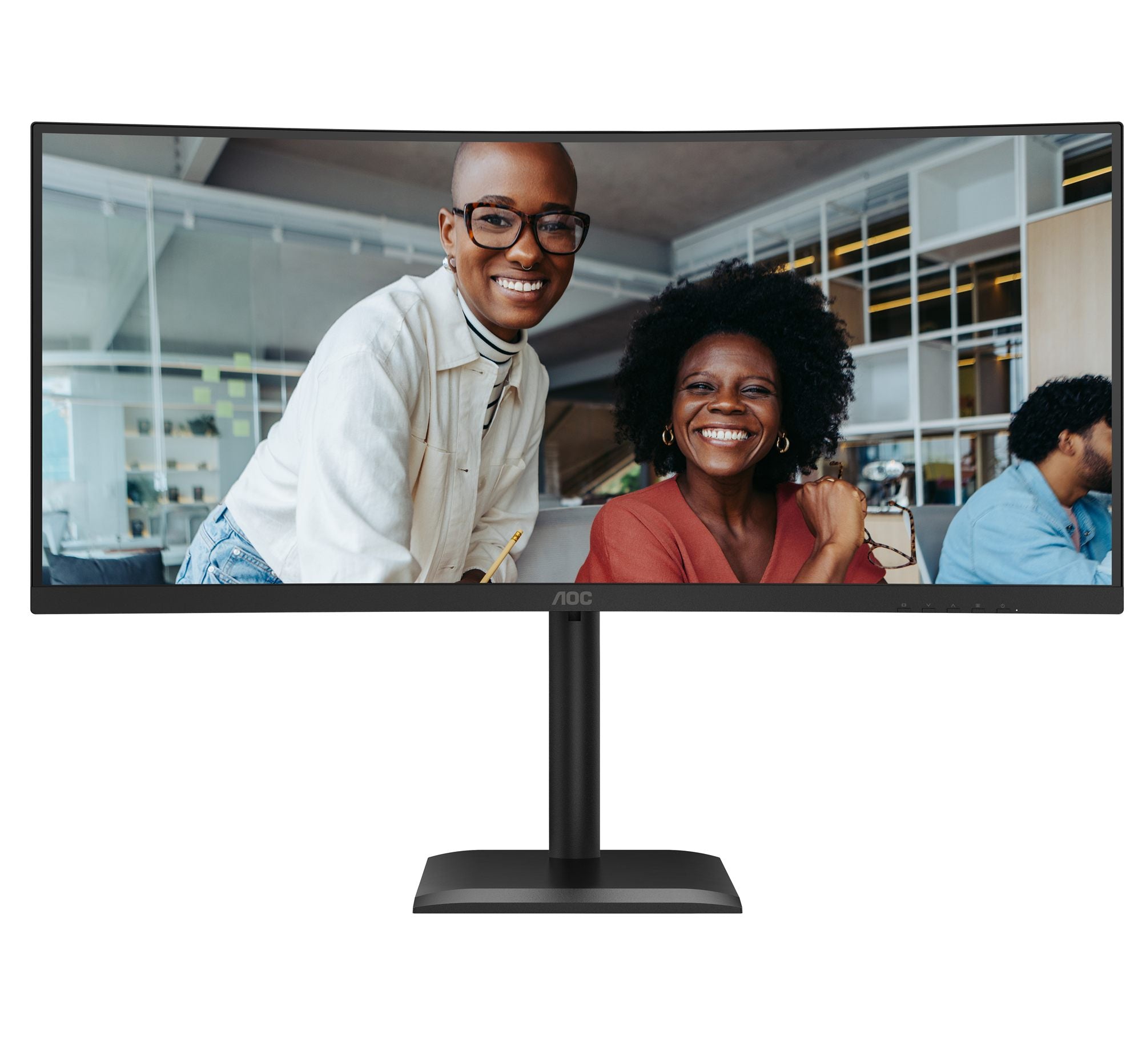 AOC CU34E4CV - Écran incurvé - 34i - 3440 x 1440 UWQHD 120 Hz - VA - 3500:1 - HDR10 - 4 ms - 2xHDMI DP USB-C -HP- GAR 5 ans