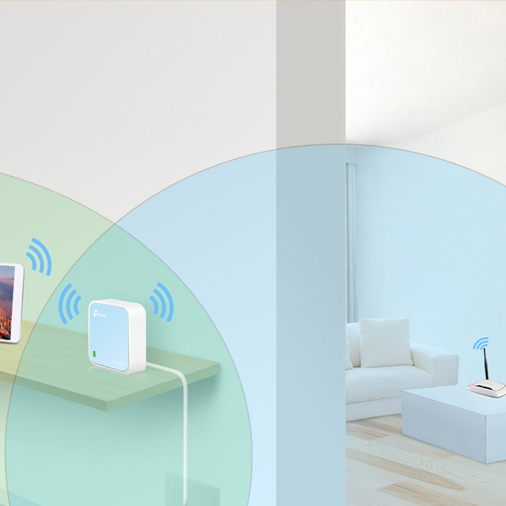 TP-LINK 300Mbps Wireless N Mini Pocket AP Router QCOM 2T2 2.4GHz 802.11n/g/b 1 Ethernet Port 1 Micro USB port Internal Antenna