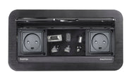 Biamp Cable Cubby, 2 universal power connectors