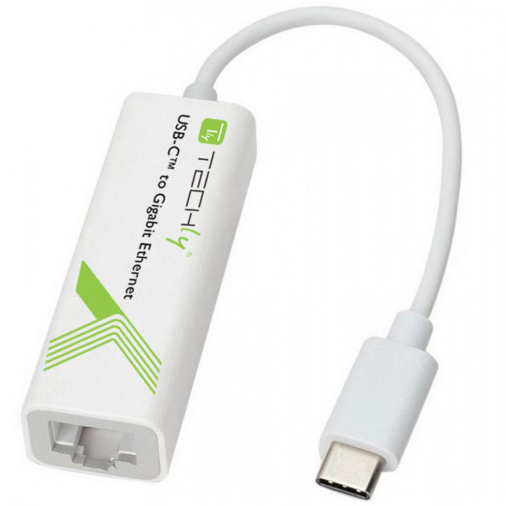 Techly IADAP USB31-ETGIGA Adaptateur réseau USB-C 3.1 vers RJ45 Gigabit. 10/100/1000