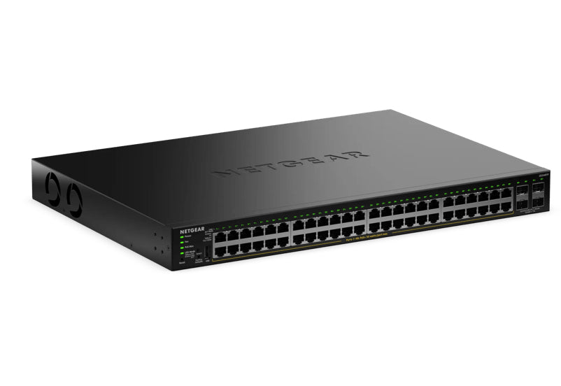 NETGEAR S350 Series 48-Port Gigabit Ethernet PoE+ Smart Managed Essentials Switch with 4 Dedicated SFP Ports