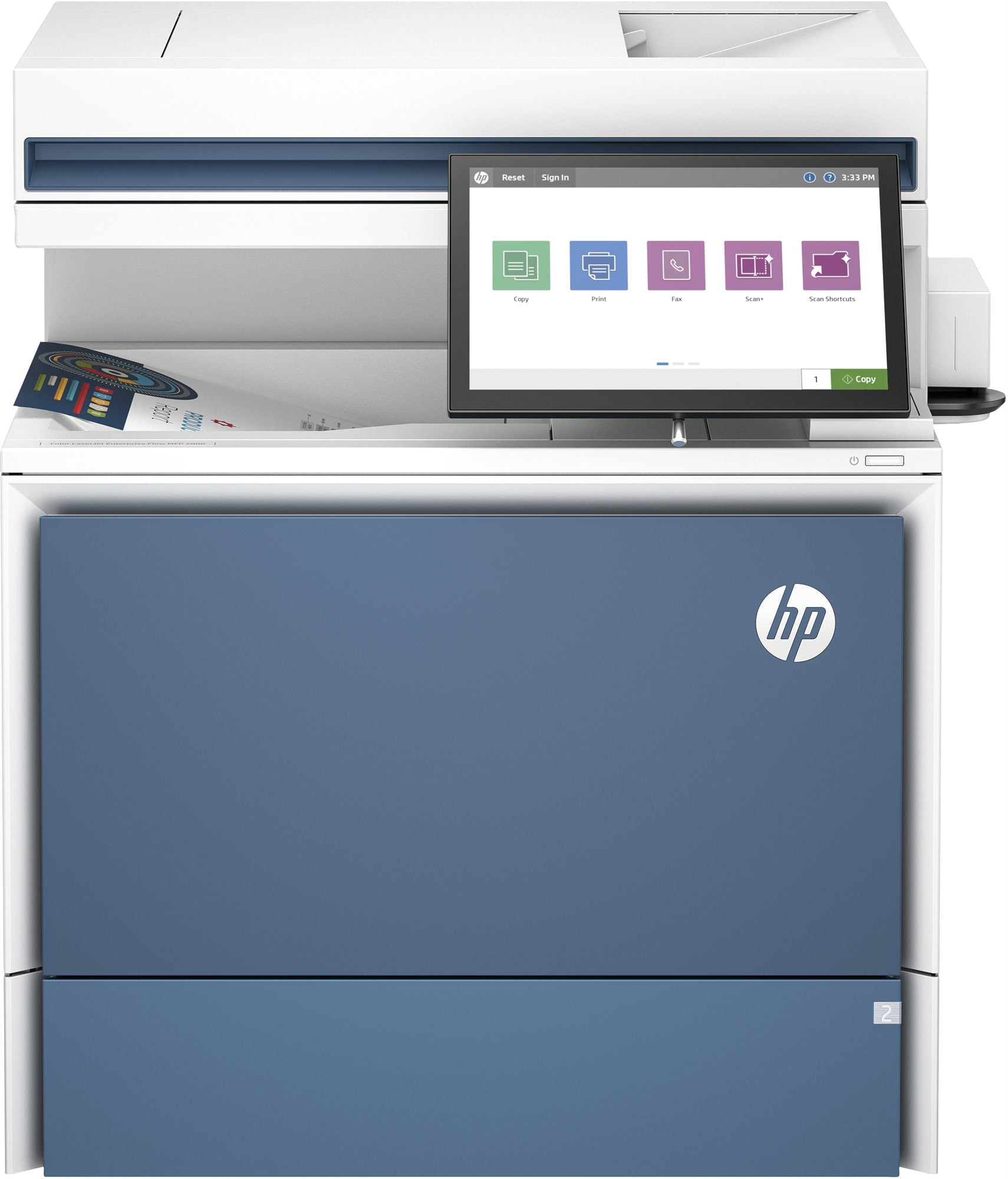 HP LaserJet Enterprise Flow MFP 5800zf MFP colour laser A4 43ppm Copy 43ppm Print 650sheets LAN imprimante laser multifonction