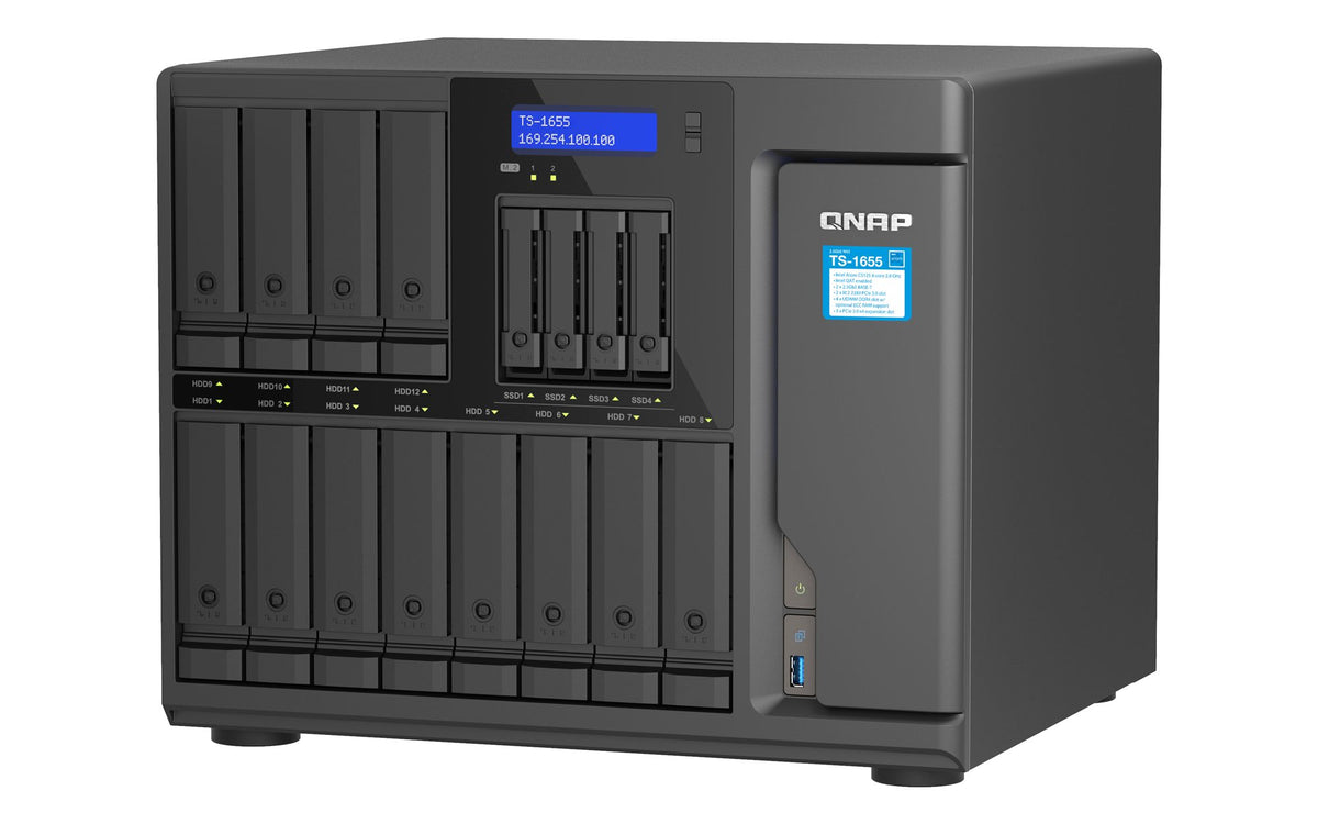16-Bay NAS IntelAtomC5125 8GB DDR4 2.5Gb