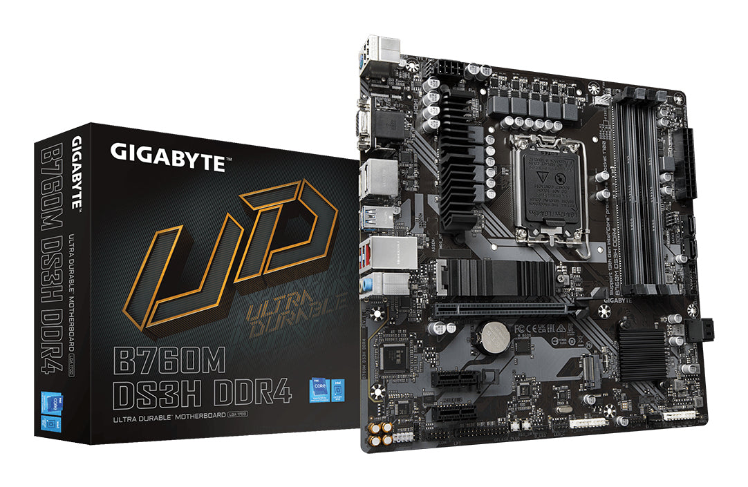 GIGABYTE B760M DS3H DDR4 carte mere Intel B760 Express LGA 1700 micro ATX
