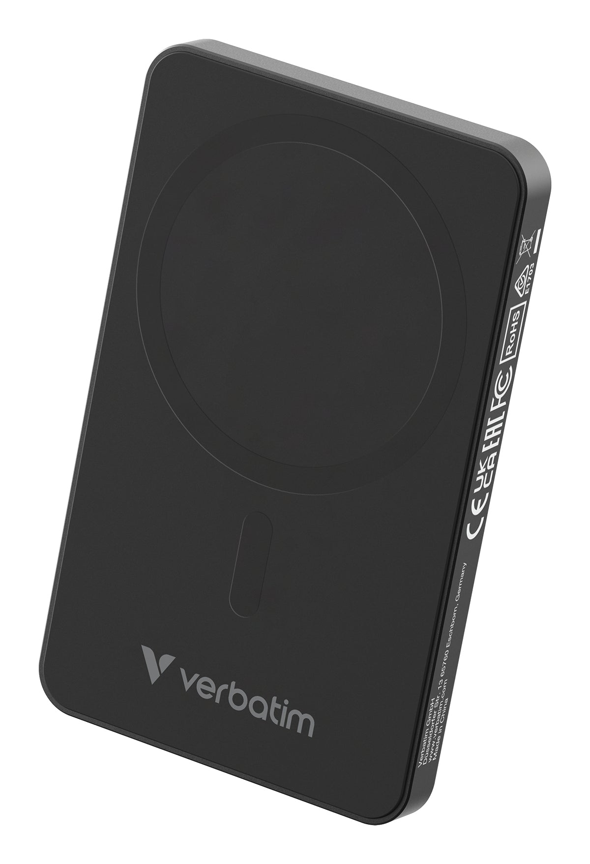 VERBATIM CHARGE N GO ESSENTIALS POWER BANK MAGNETIC WIRELESS 5000MAH BLACK WCF (P)
