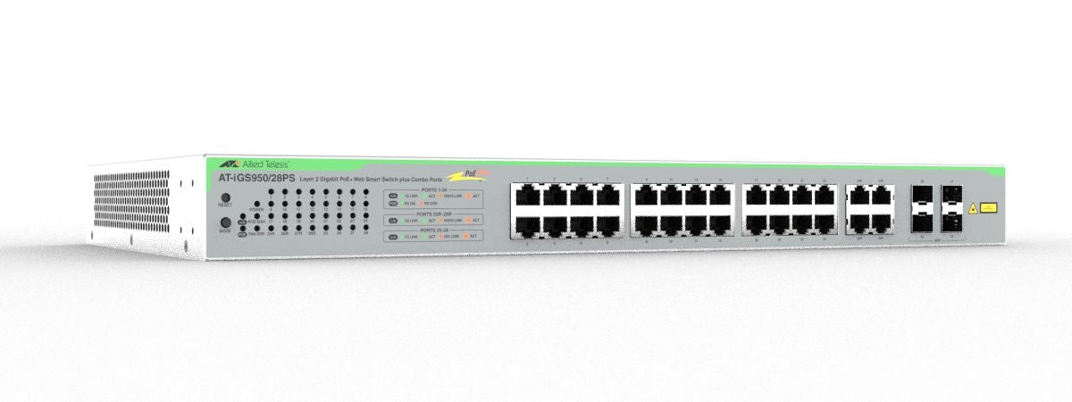 Switch WSmart 24x10/100/1000TX PoE+, 4xSFP100M/1G, PoE+ 370W