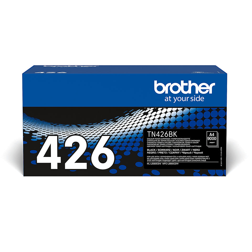 BROTHER TN426BK Toner Cartridge Black Super High Capacity 9.000 pages for Brother MFC-L8900CDW and HL-L8360CDW