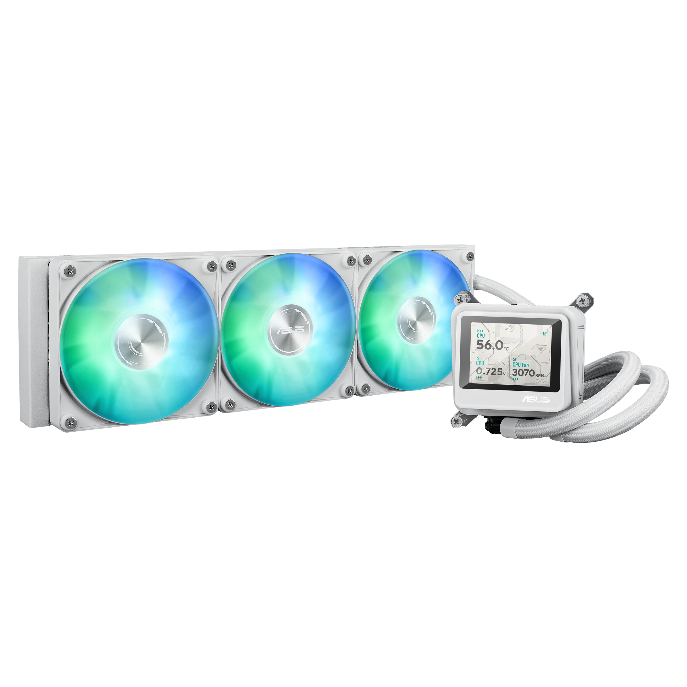 ASUS MAX GAMING LC 360 ARGB LCD WHT all-in-one liquid CPU cooler