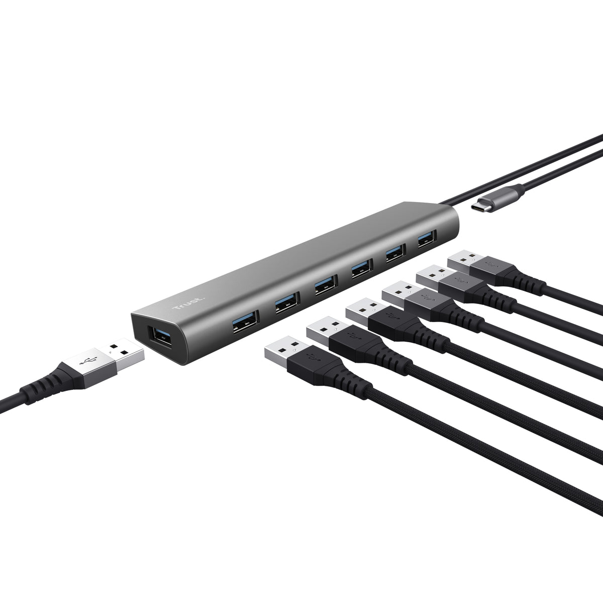 TRUST Hub USB-A HALYX 7 ports USB 3.2