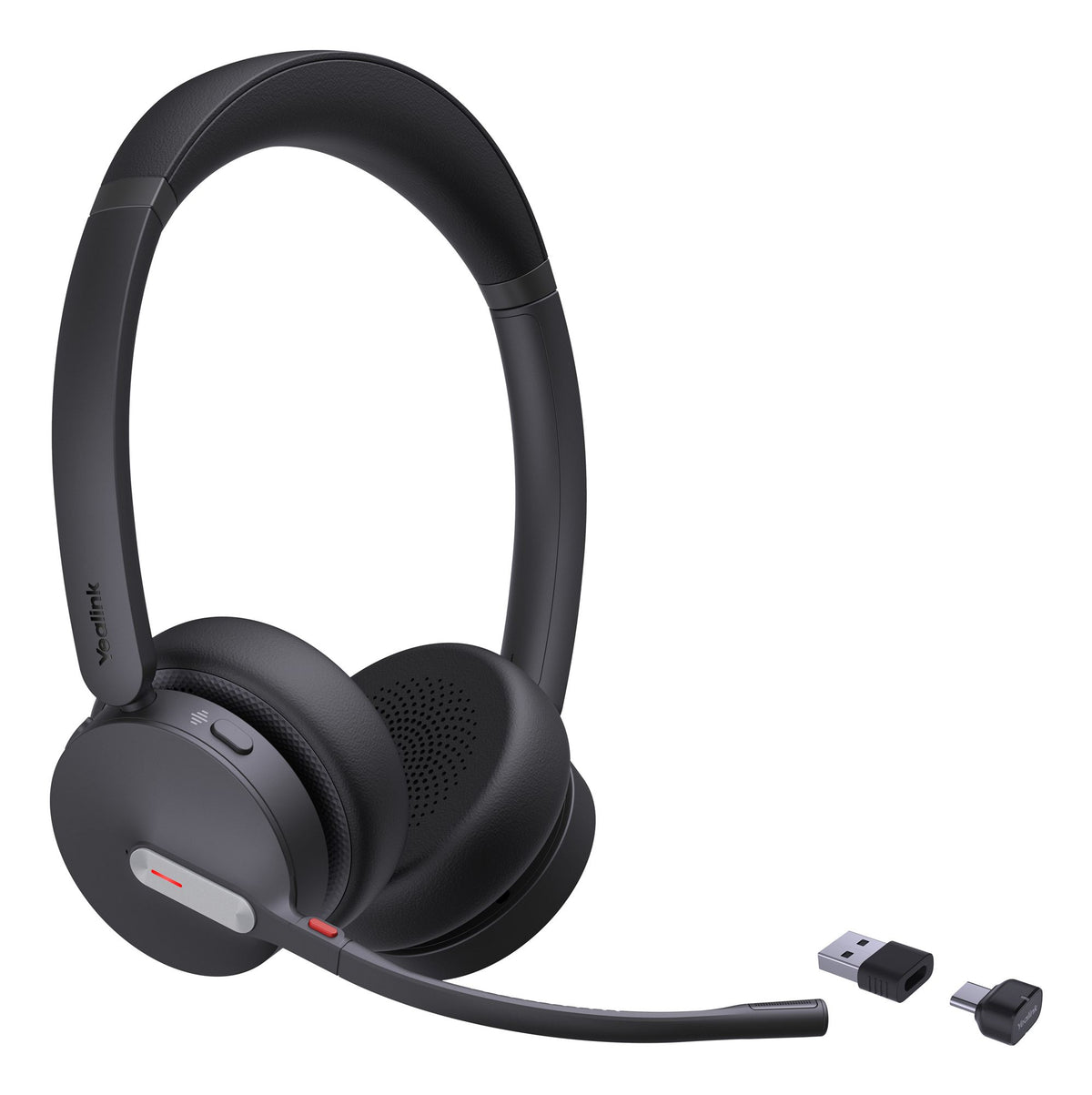 Yealink BH70 Dual UC Sans fil Arceau Bureau/Centre d'appels USB Type-C / USB Type-A Bluetooth Noir