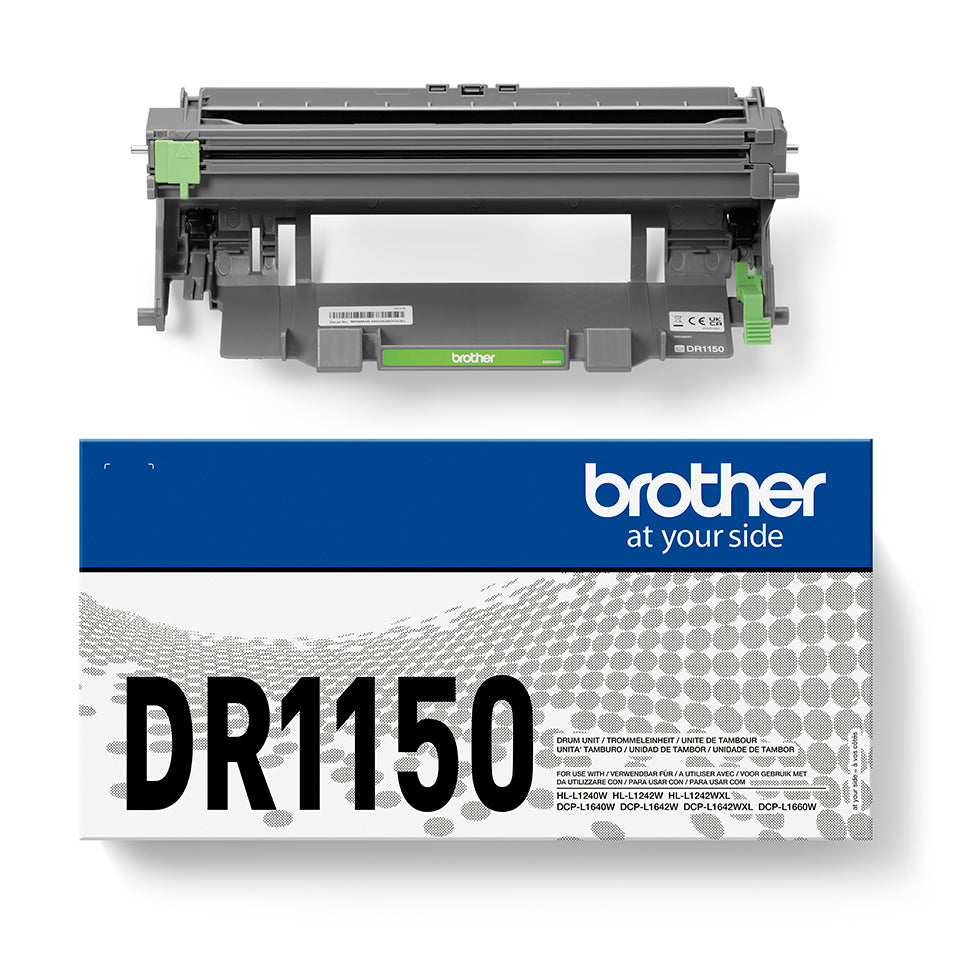 BROTHER DR1150 Tambour capacité jusquà 10 000 pages pour HL-L1240W / HL-L1242W / DCP-L1640W / DCP-L1642W / DCP-L1660W