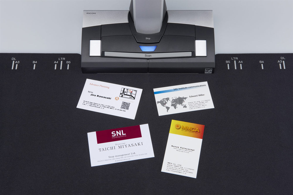 RICOH ScanSnap SV600 Contactless overhead document scanner capable of scanning A8 to A3 documents up to 30mm depth. Includes USB 2