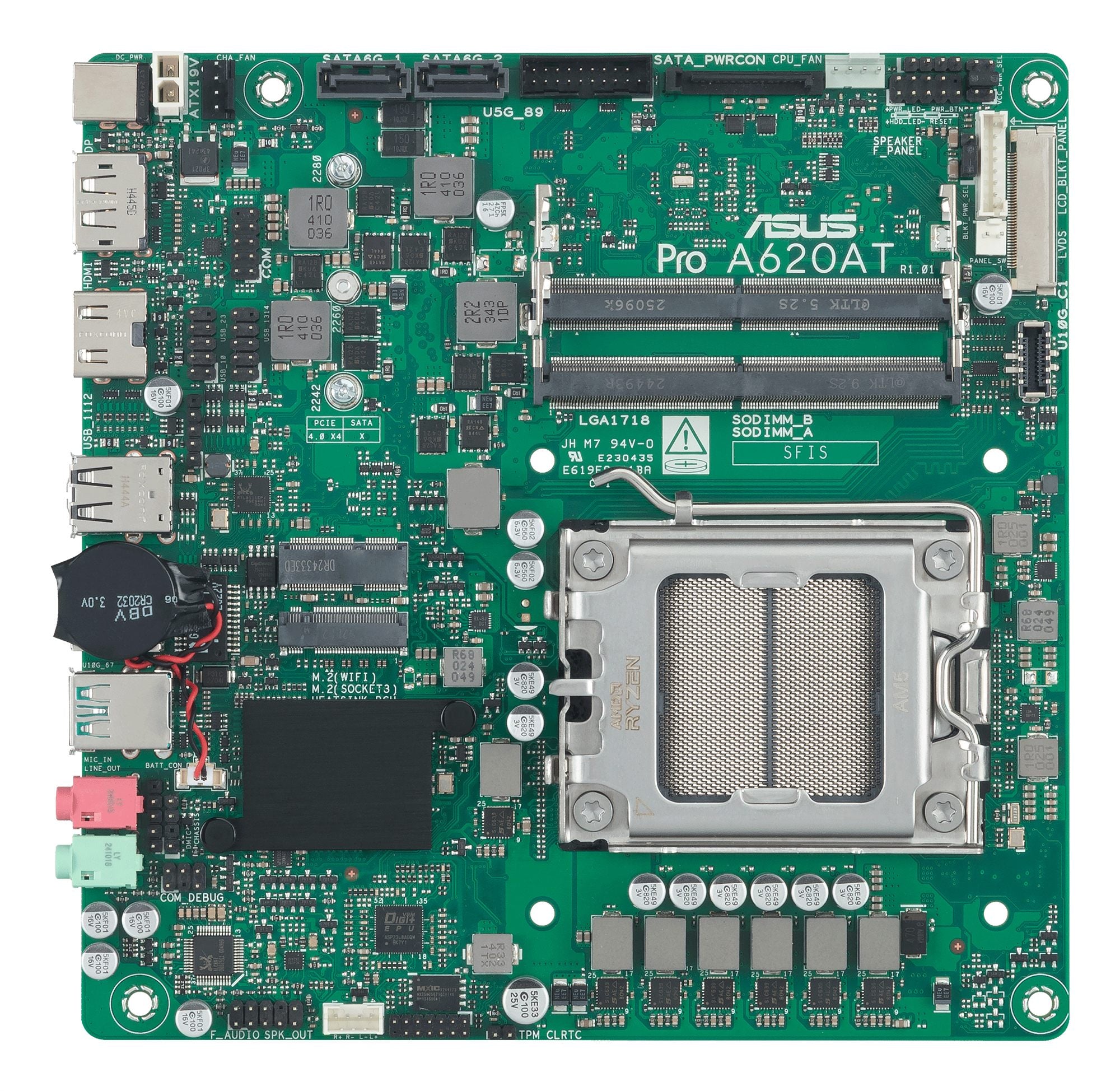 ASUS A620A LGA 1851 mini-ITX Thin motherboard 1xHDMI 1xDP
