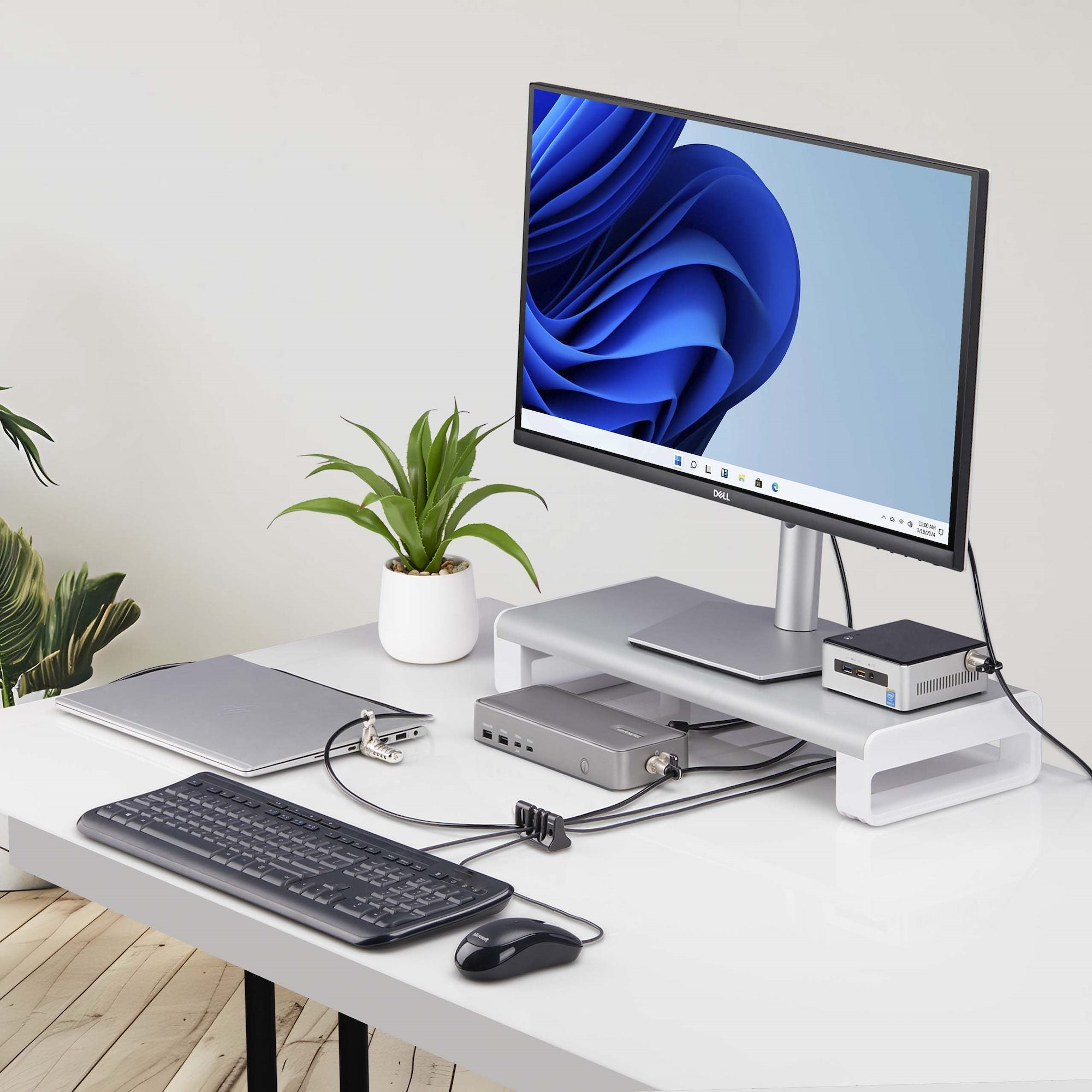 Peripheral Cable Anchor Lock For Desk