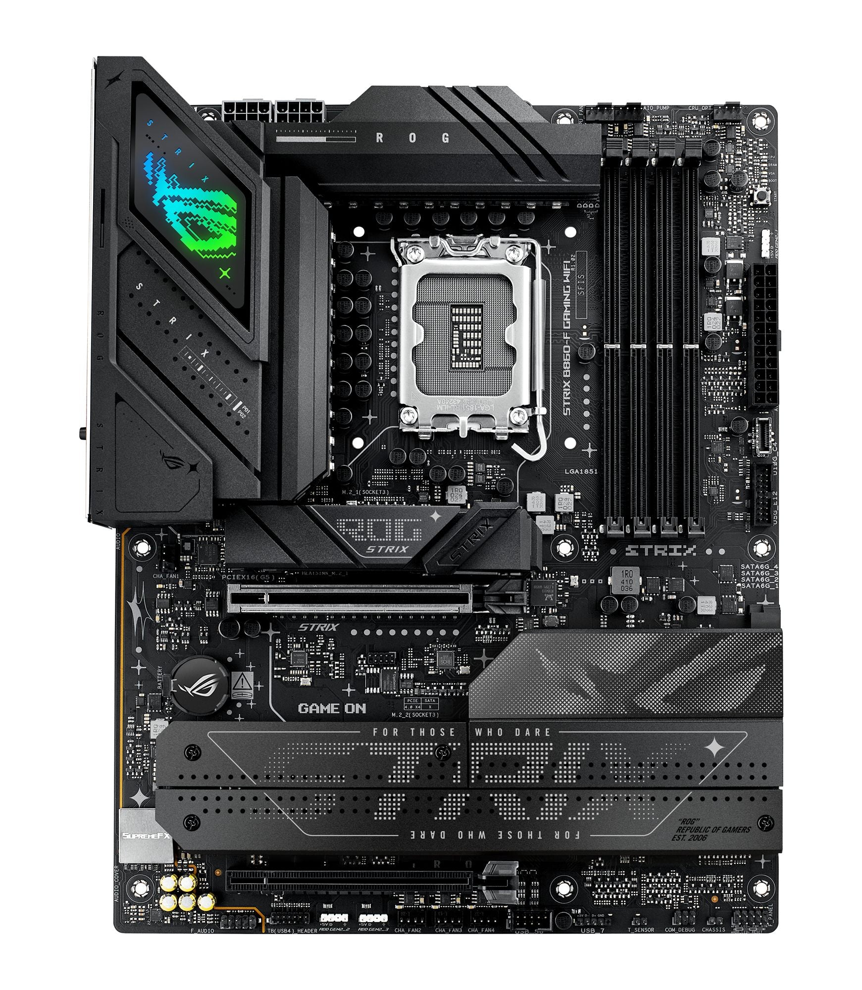 ASUS ROG STRIX B860-F GAMING WIFI LGA1851 DDR5 ATX MB 1xHDMI 1xDP 4xM.2 4xSATA