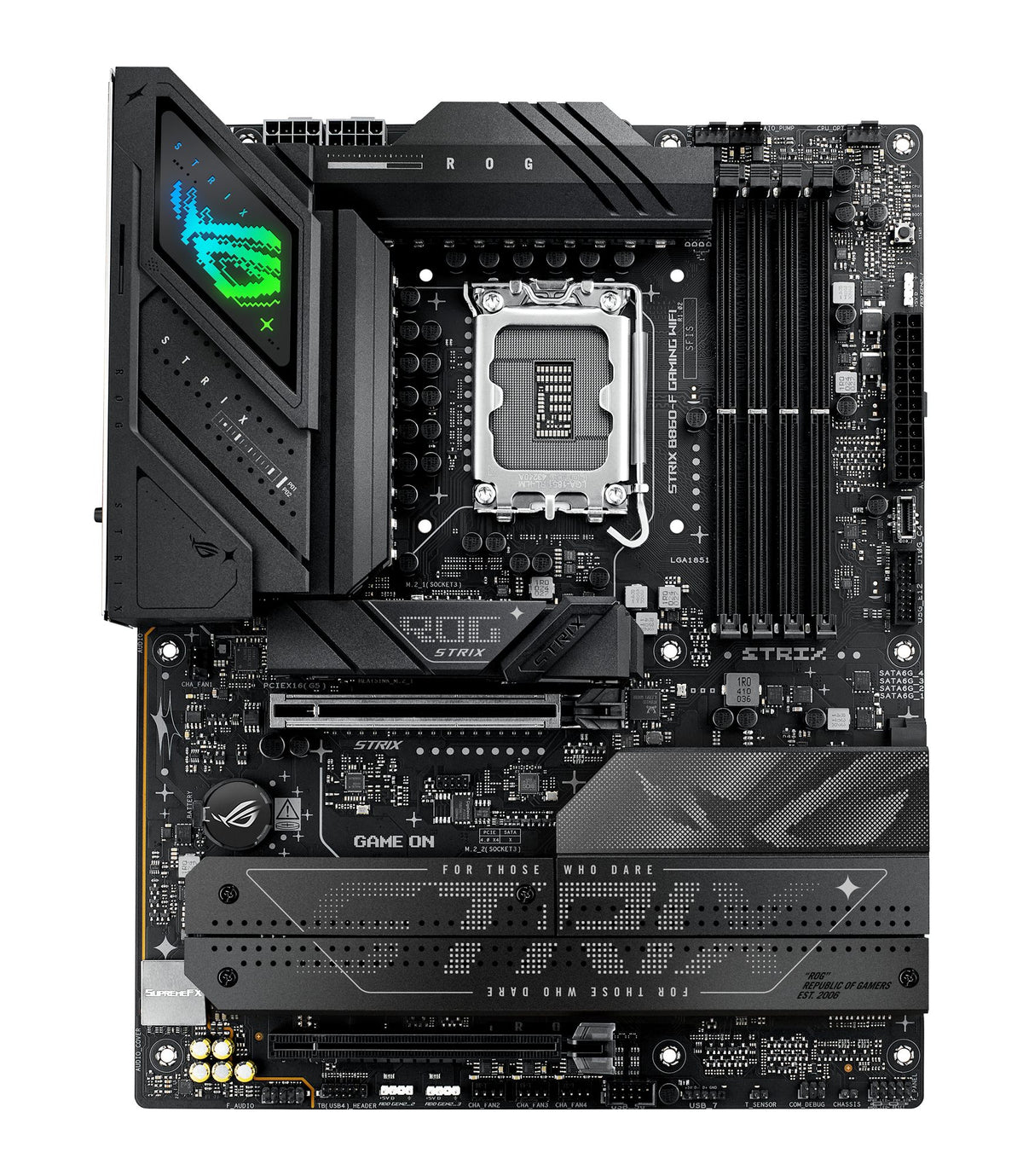 ASUS ROG STRIX B860-F GAMING WIFI LGA1851 DDR5 ATX MB 1xHDMI 1xDP 4xM.2 4xSATA